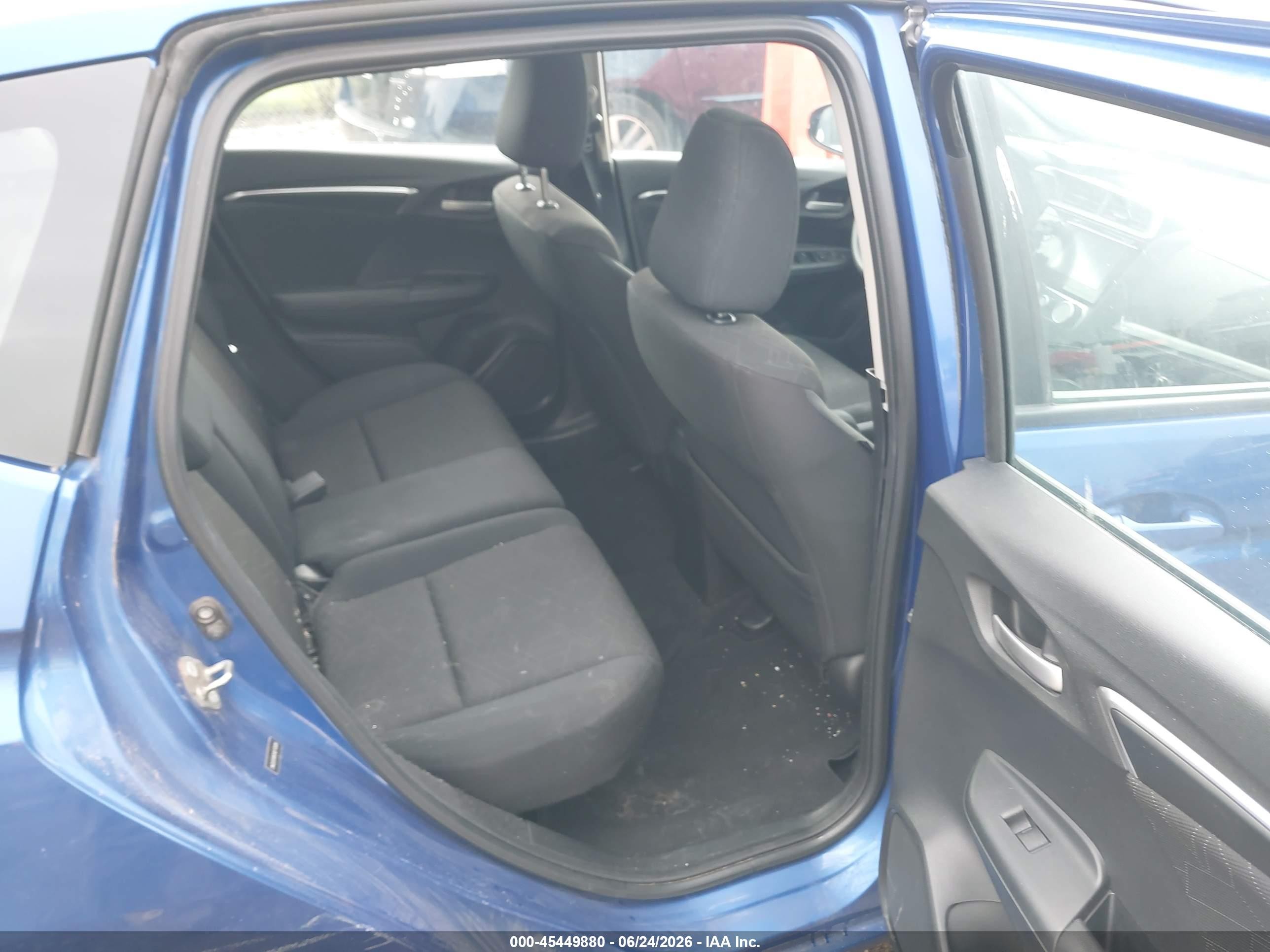 2015 Honda Fit Ex/ex-l Blue vin: 3HGGK5H86FM743690