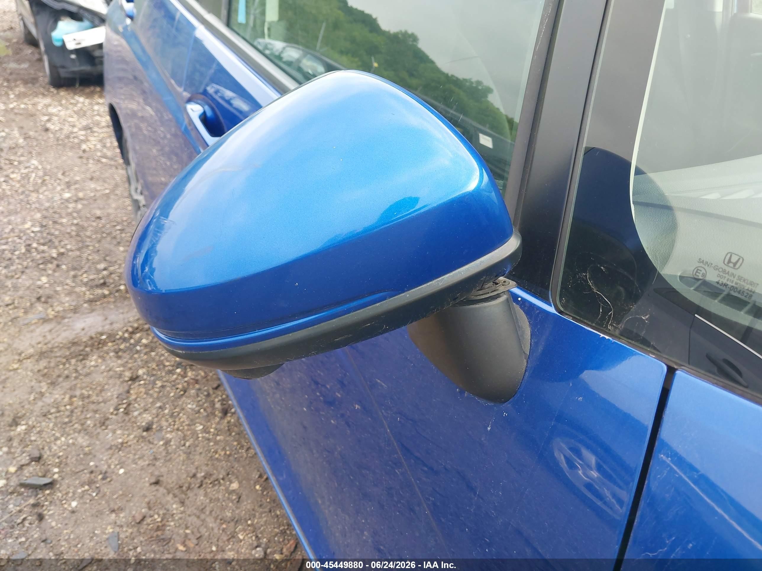 2015 Honda Fit Ex/ex-l Blue vin: 3HGGK5H86FM743690