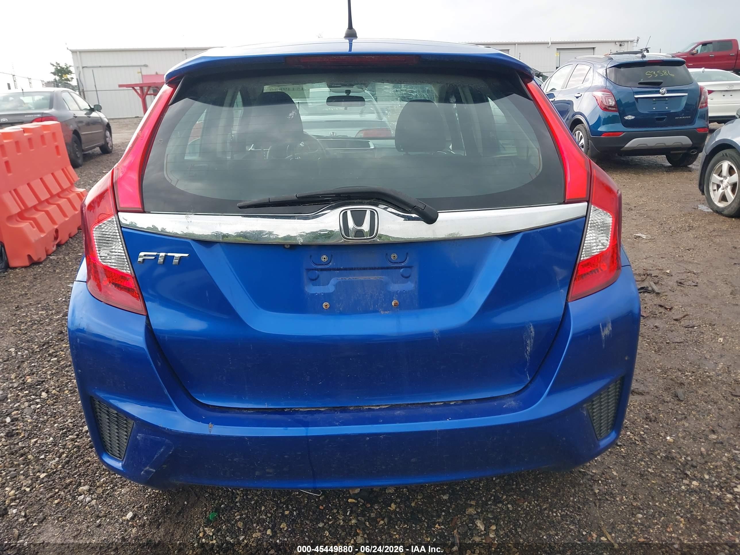 2015 Honda Fit Ex/ex-l Blue vin: 3HGGK5H86FM743690