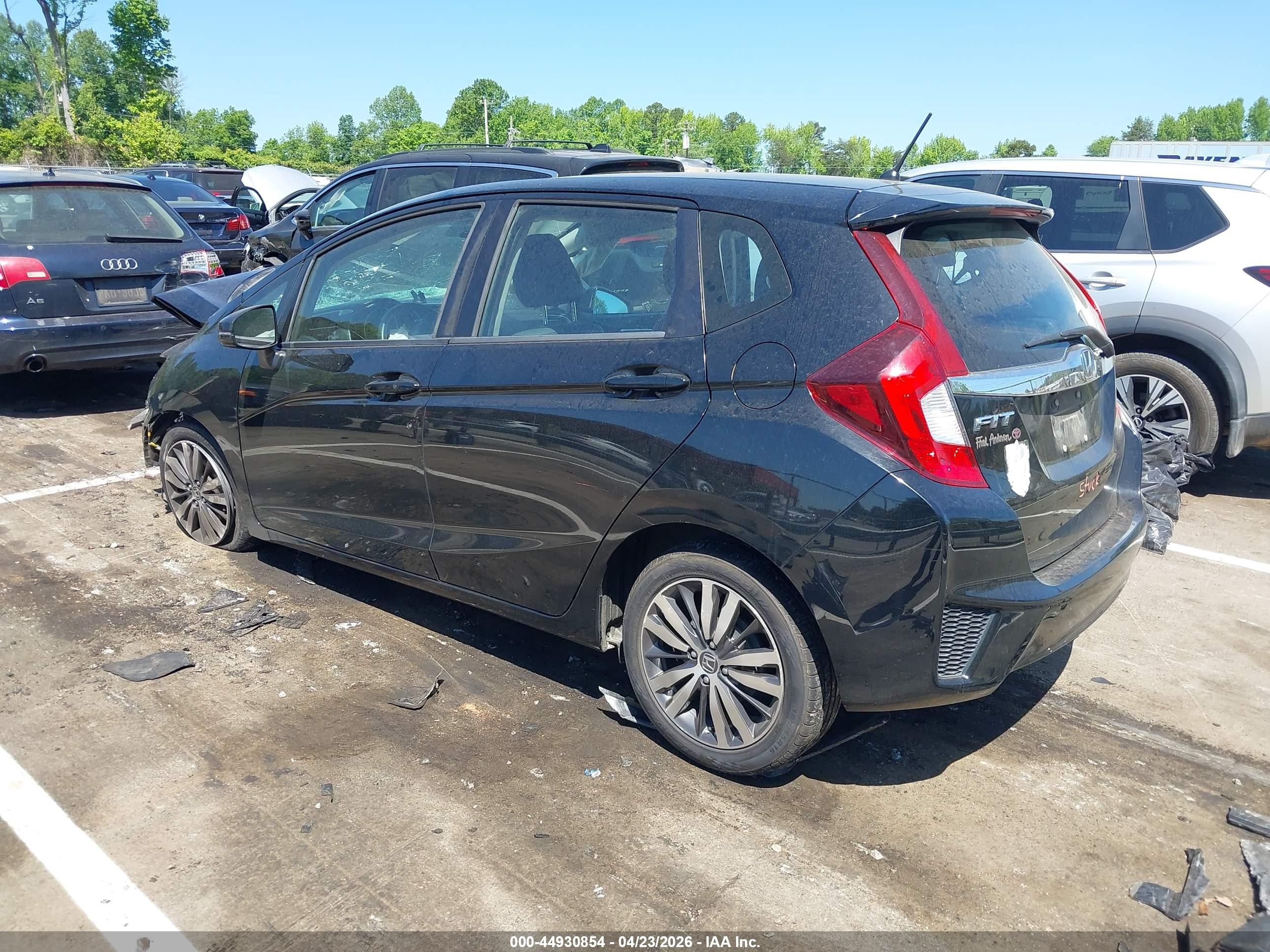2015 Honda Fit Ex/ex-l Черный vin: 3HGGK5H86FM749537