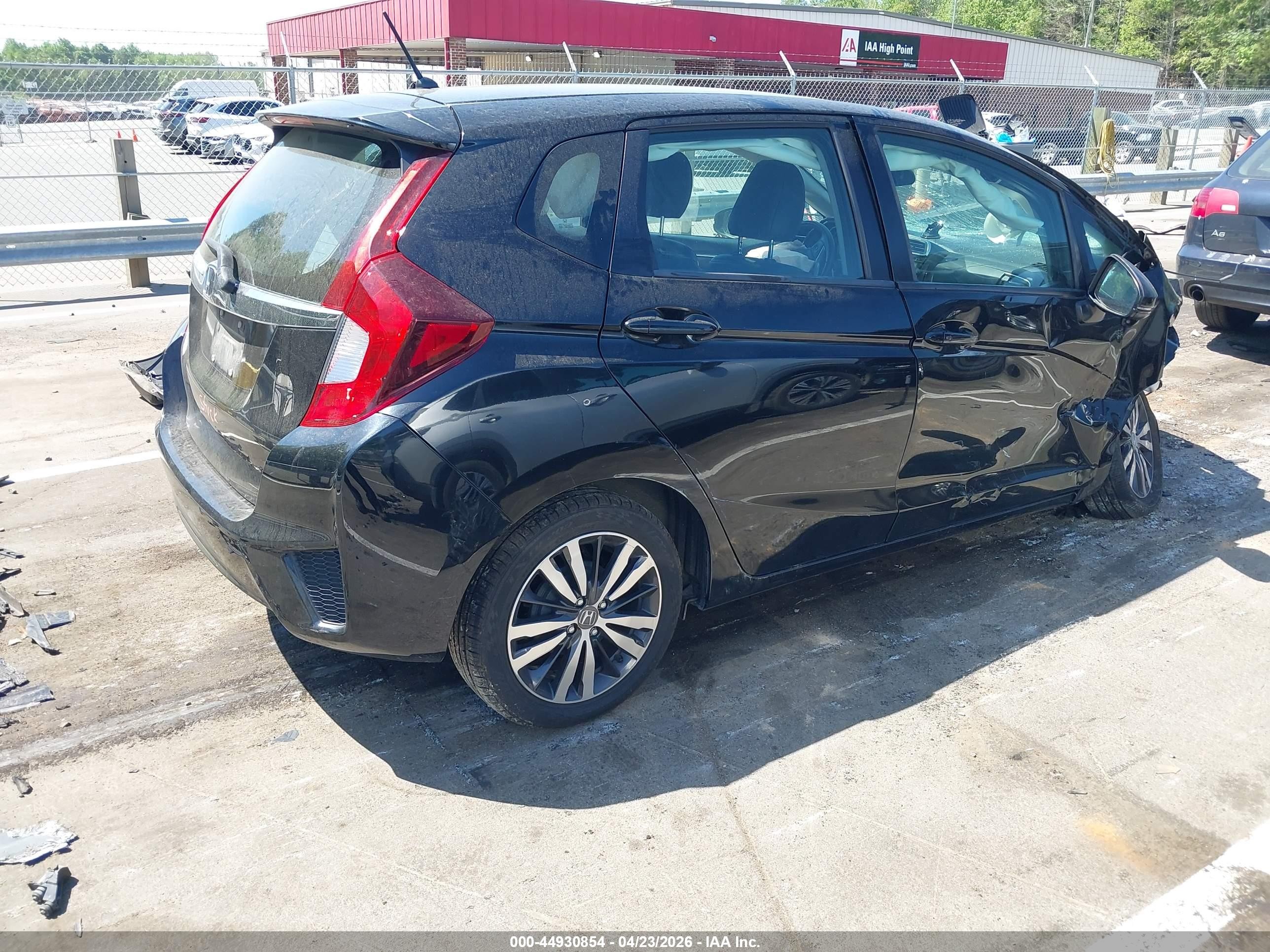 2015 Honda Fit Ex/ex-l Черный vin: 3HGGK5H86FM749537