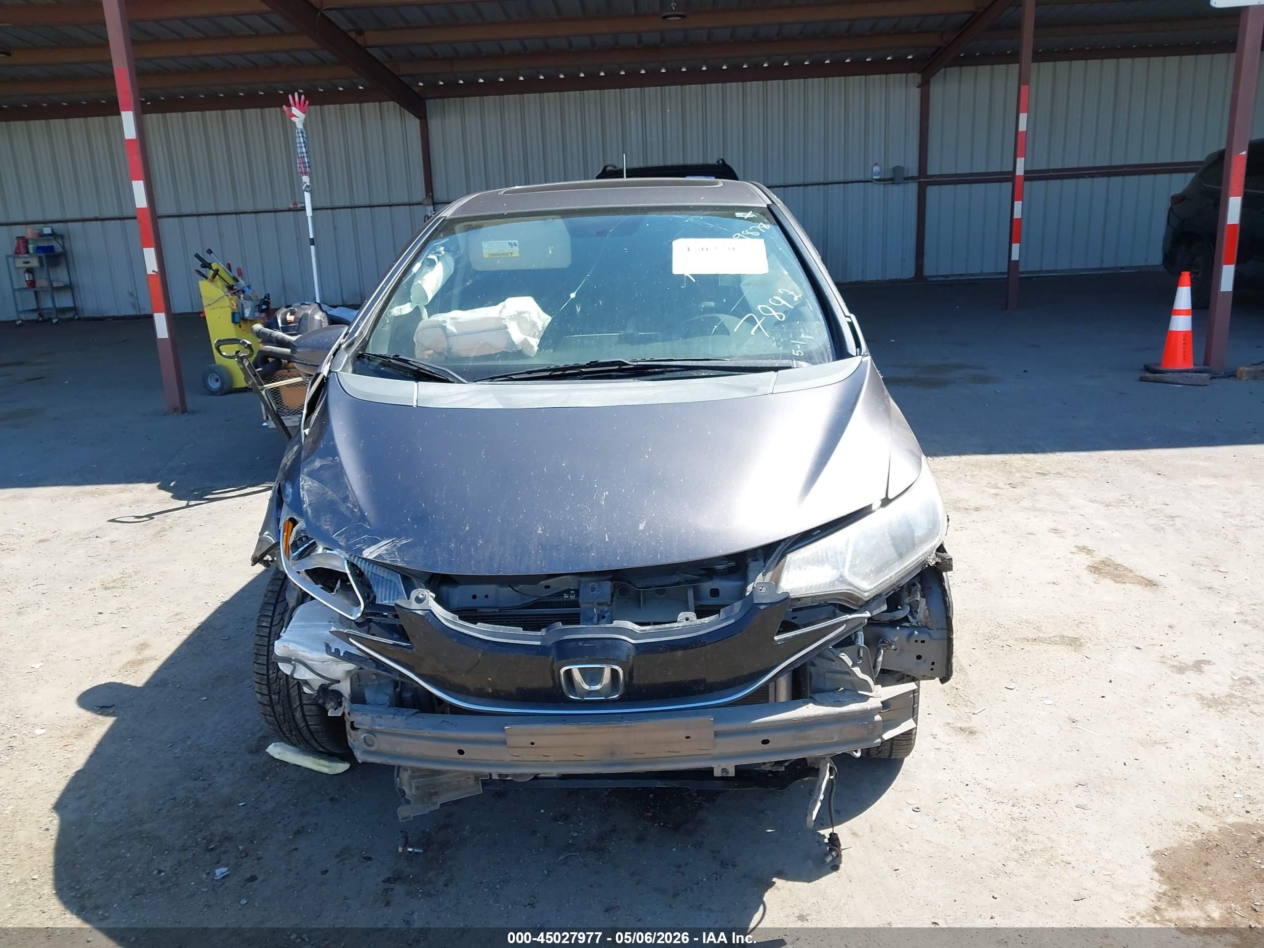 2015 Honda Fit Ex/ex-l Gray vin: 3HGGK5H86FM767892