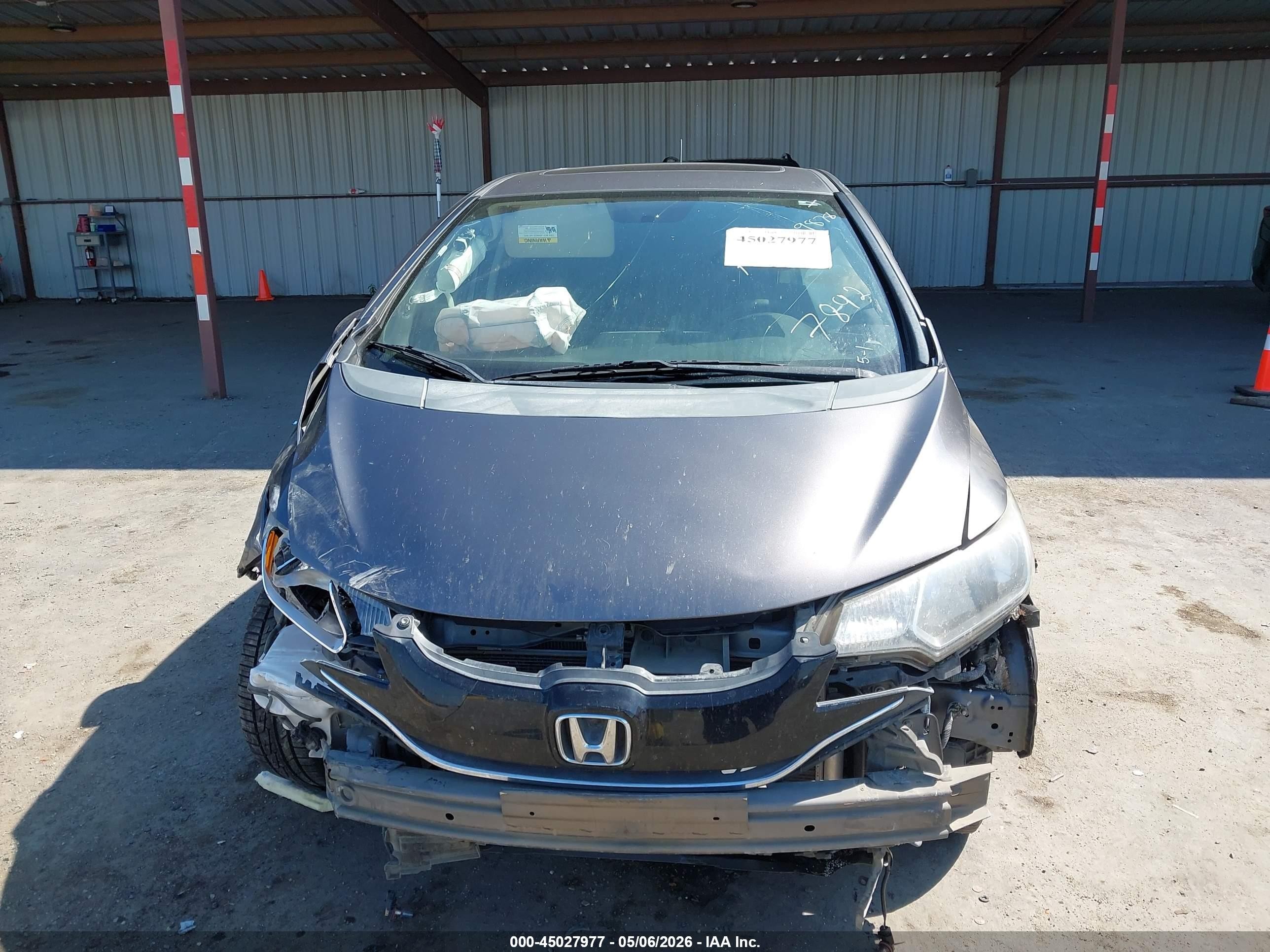 2015 Honda Fit Ex/ex-l Gray vin: 3HGGK5H86FM767892