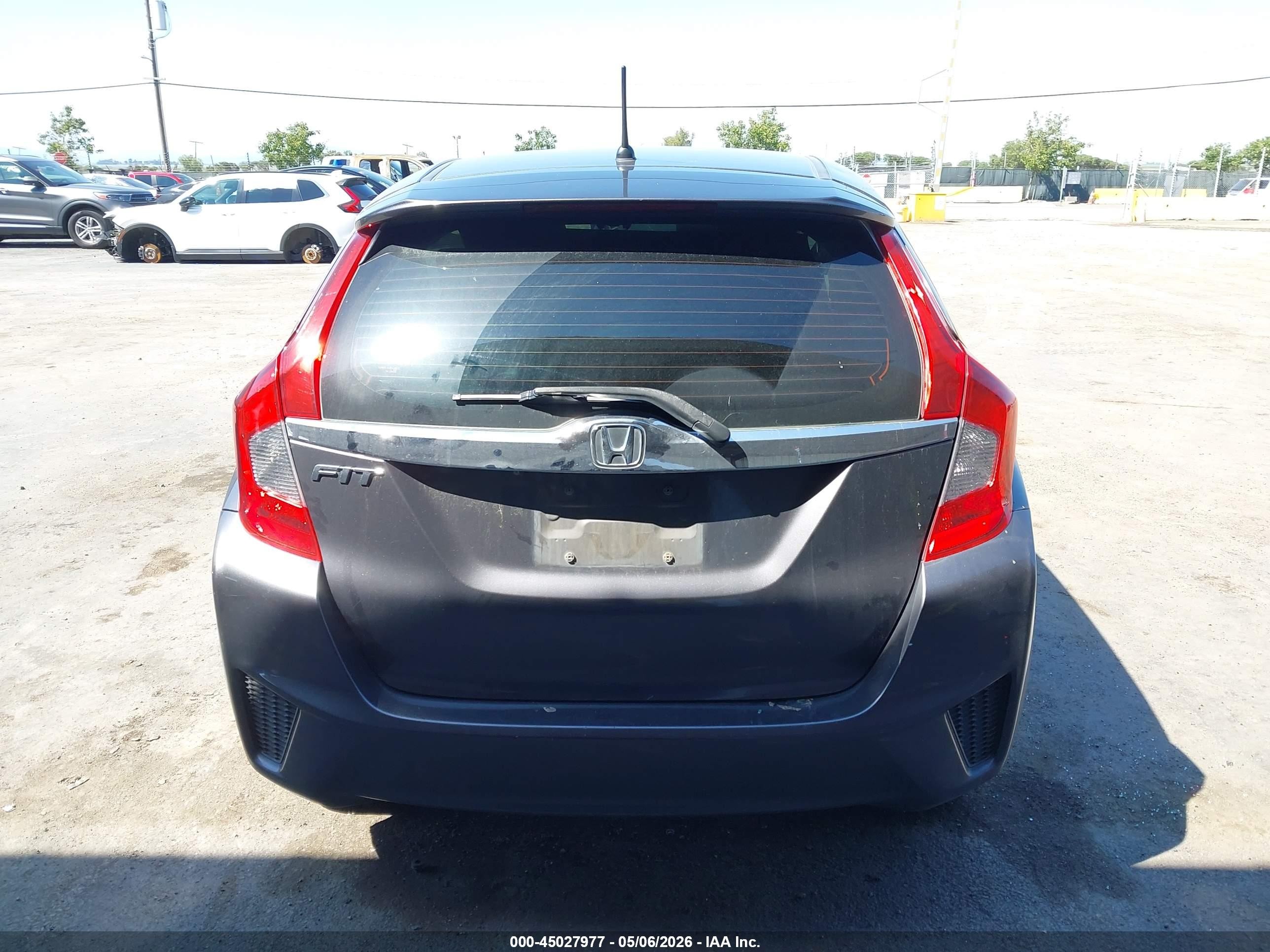 2015 Honda Fit Ex/ex-l Gray vin: 3HGGK5H86FM767892