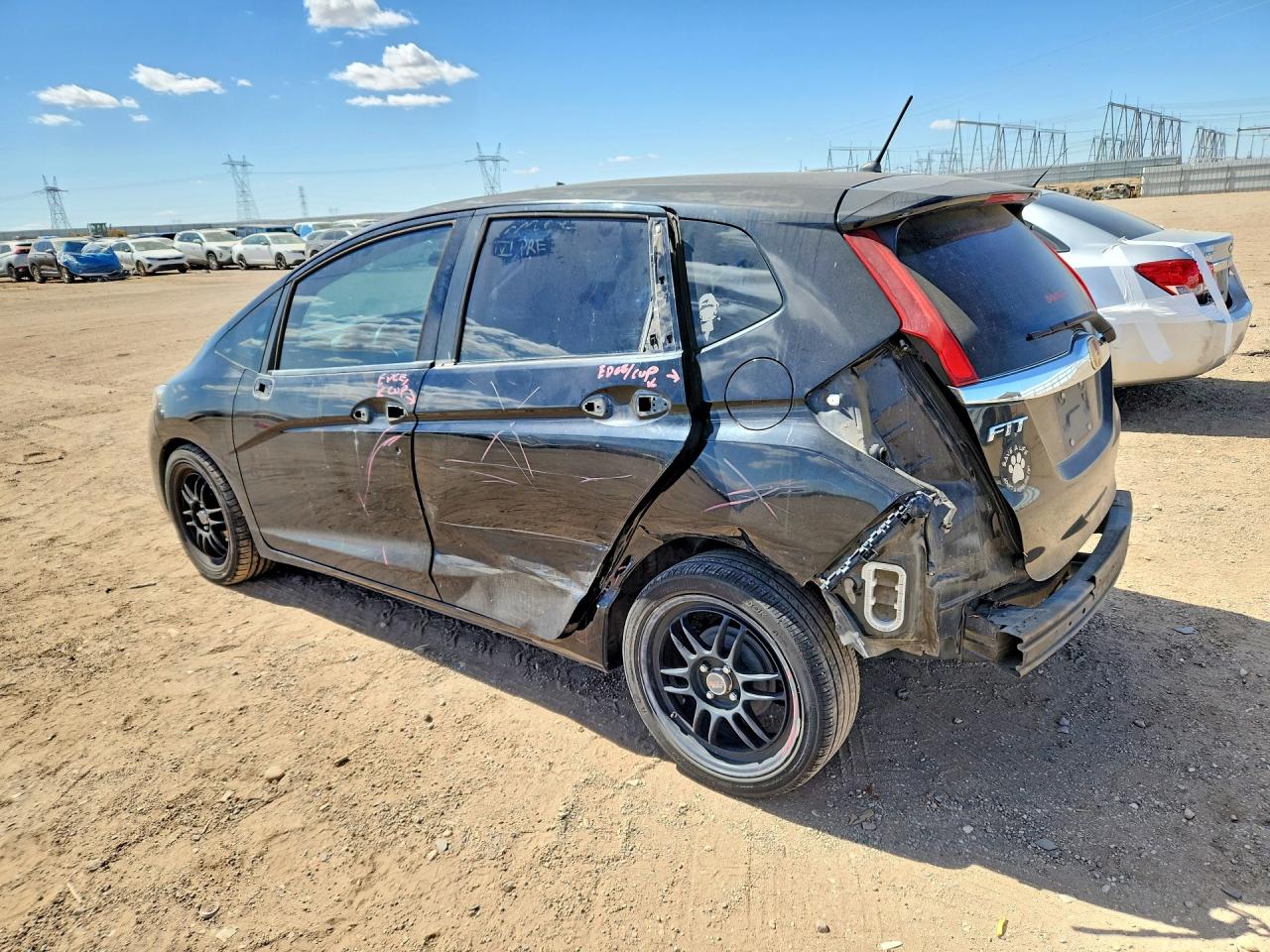 2015 Honda Fit Ex Черный vin: 3HGGK5H86FM769903