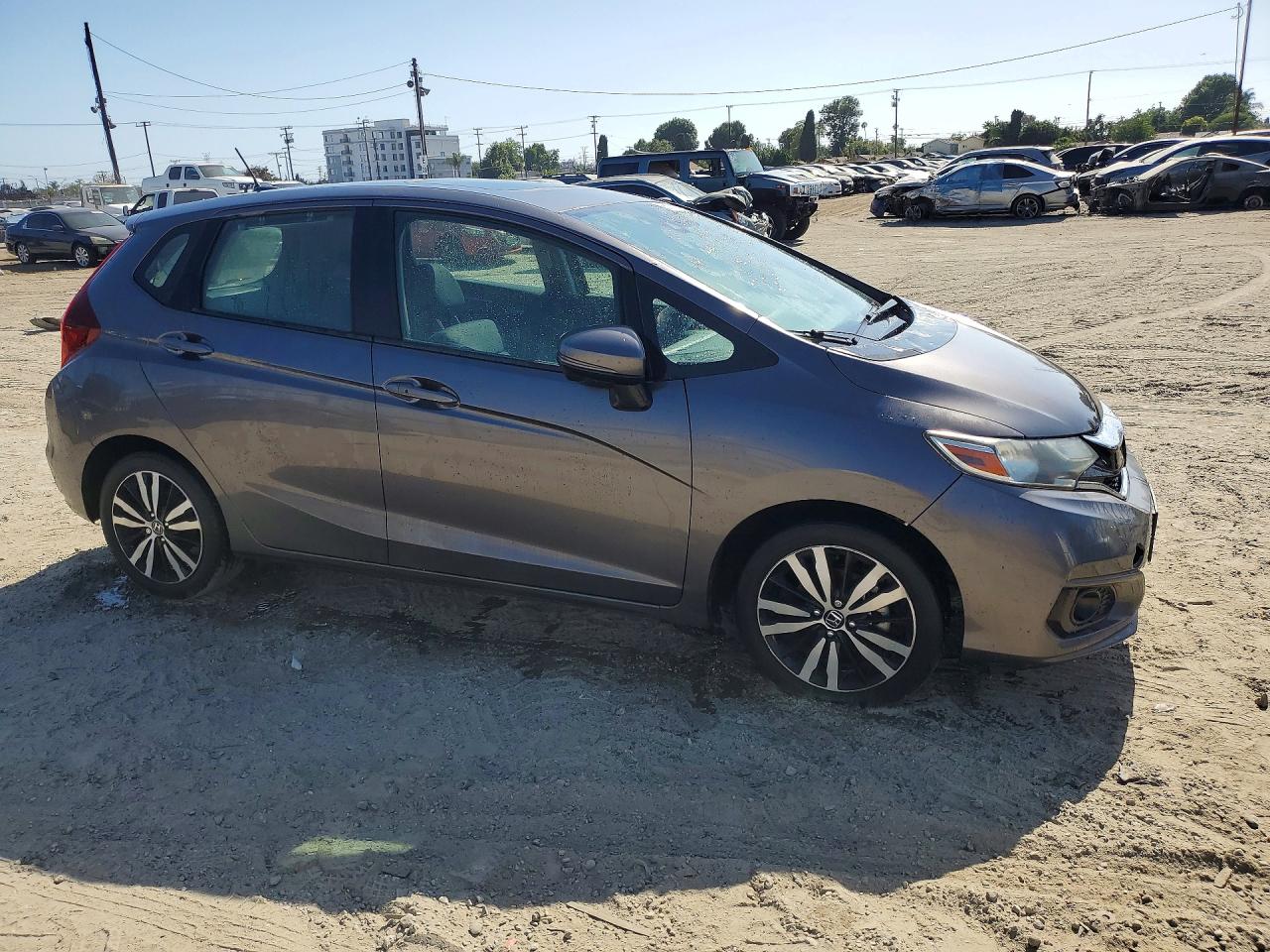 2018 Honda Fit Ex Gray vin: 3HGGK5H86JM710617