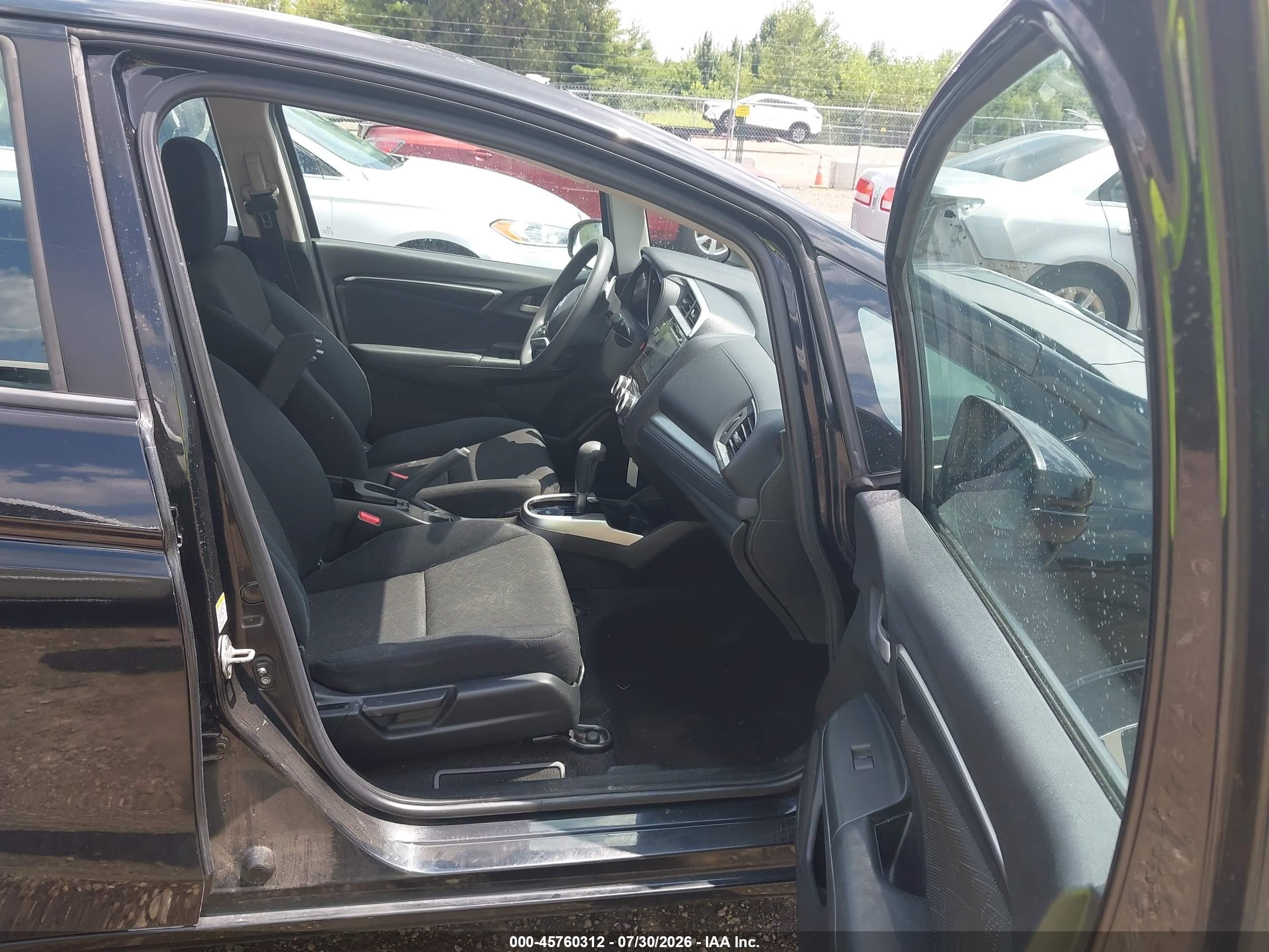 2015 Honda Fit Ex/ex-l Black vin: 3HGGK5H87FM701173
