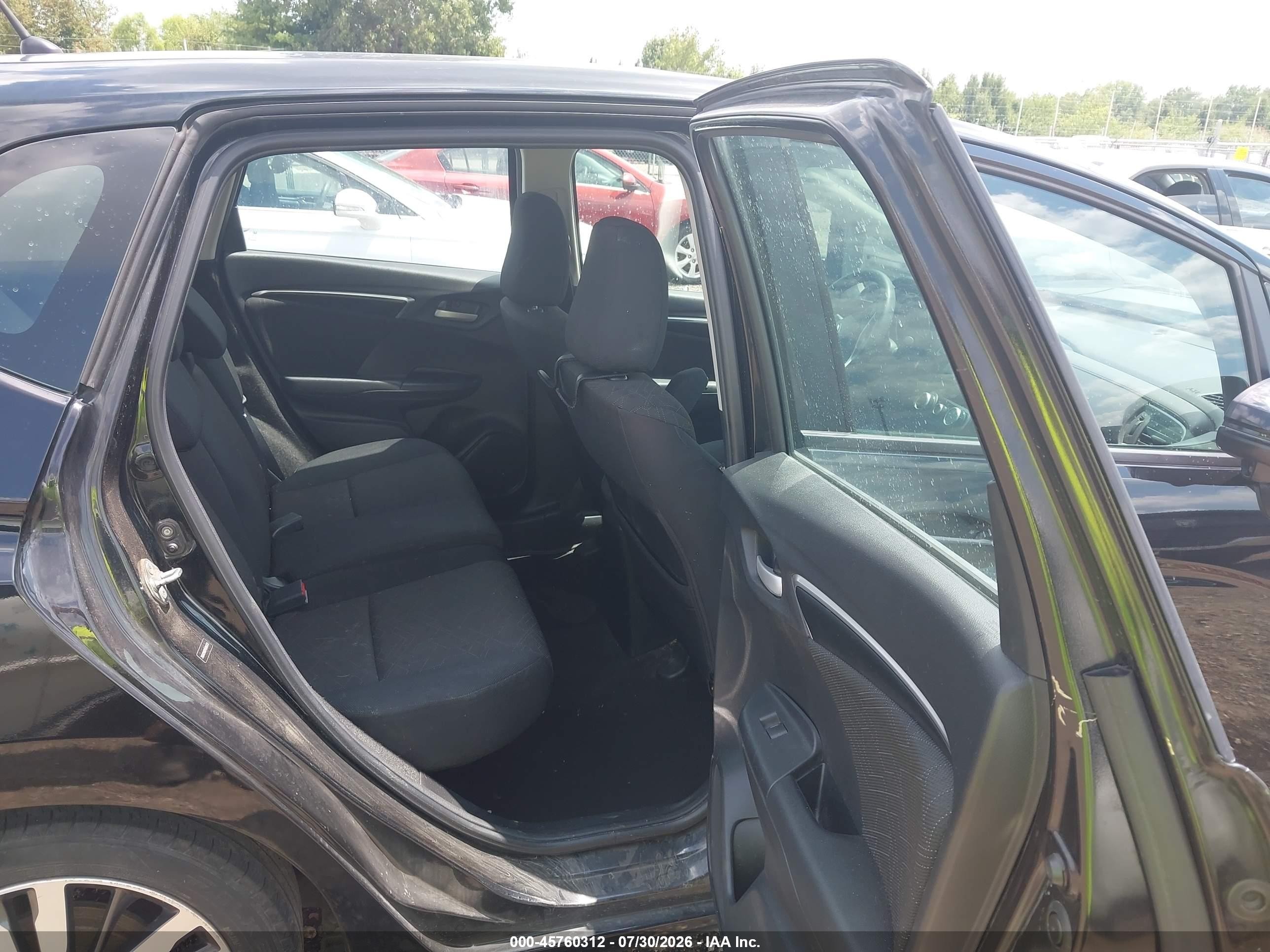 2015 Honda Fit Ex/ex-l Black vin: 3HGGK5H87FM701173