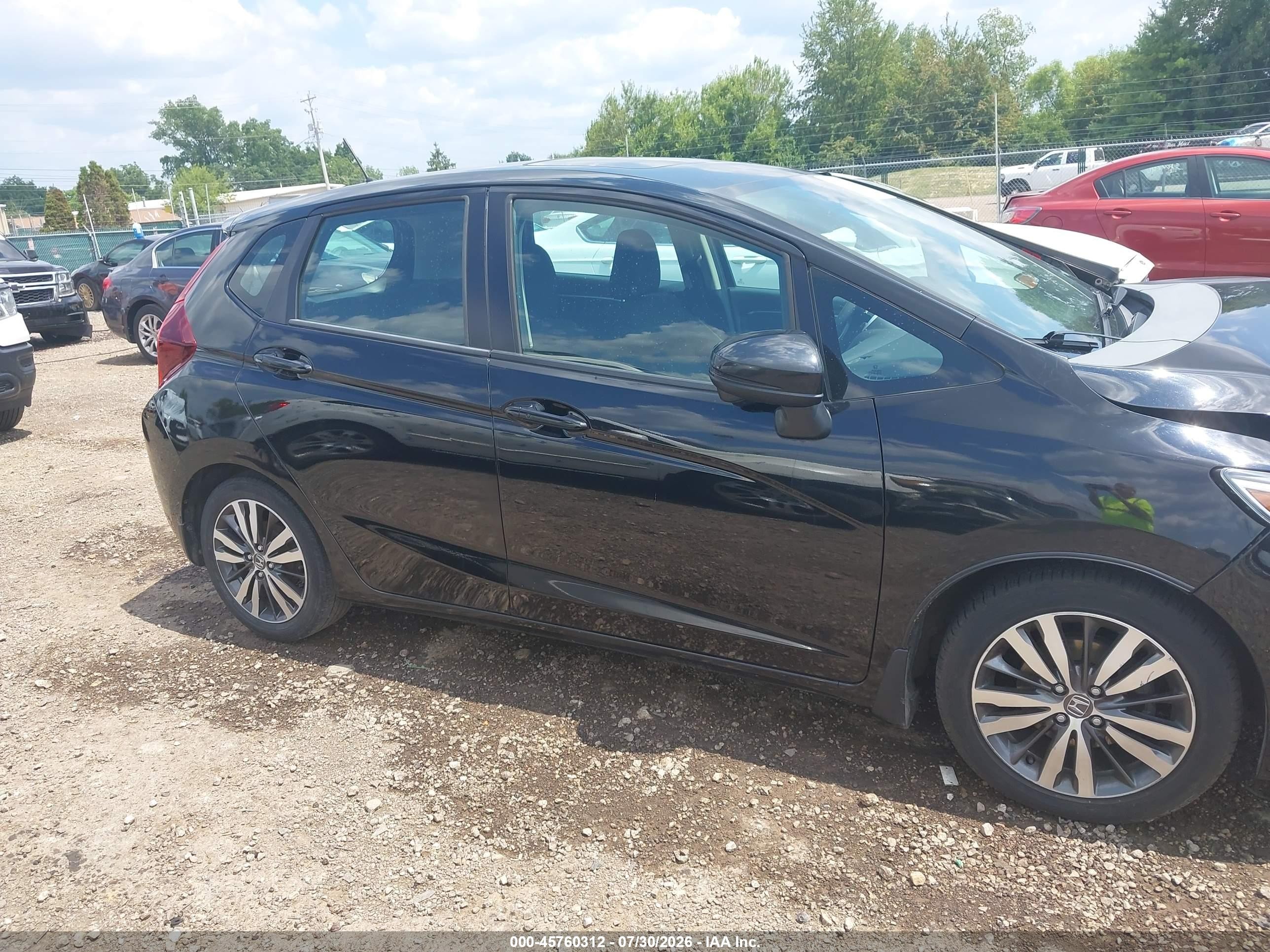 2015 Honda Fit Ex/ex-l Black vin: 3HGGK5H87FM701173
