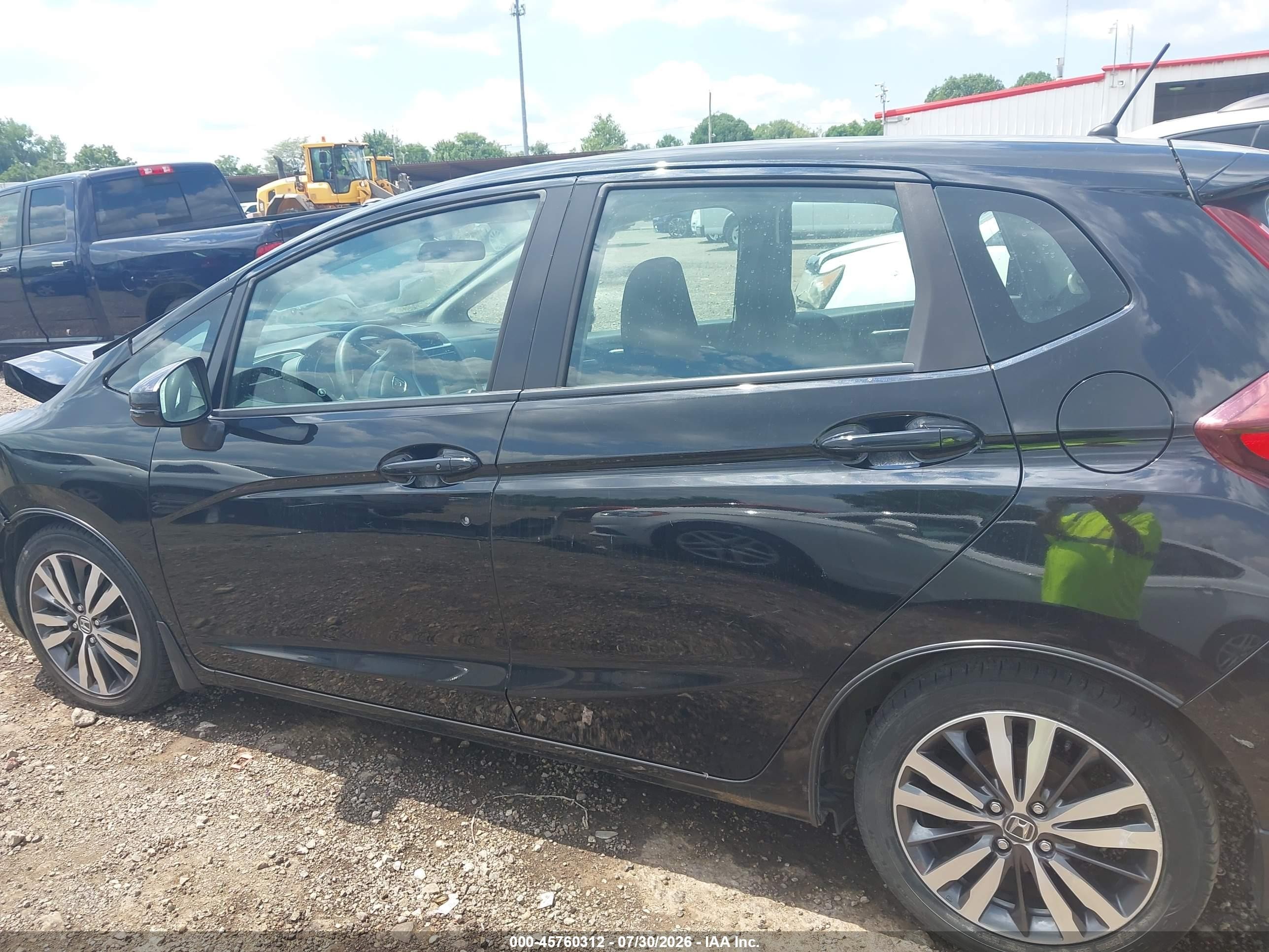2015 Honda Fit Ex/ex-l Black vin: 3HGGK5H87FM701173