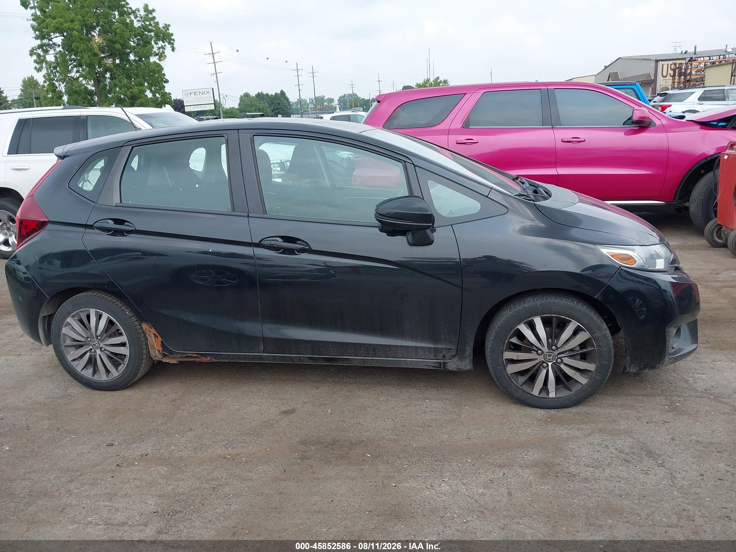 2015 Honda Fit Ex/ex-l Black vin: 3HGGK5H87FM701240