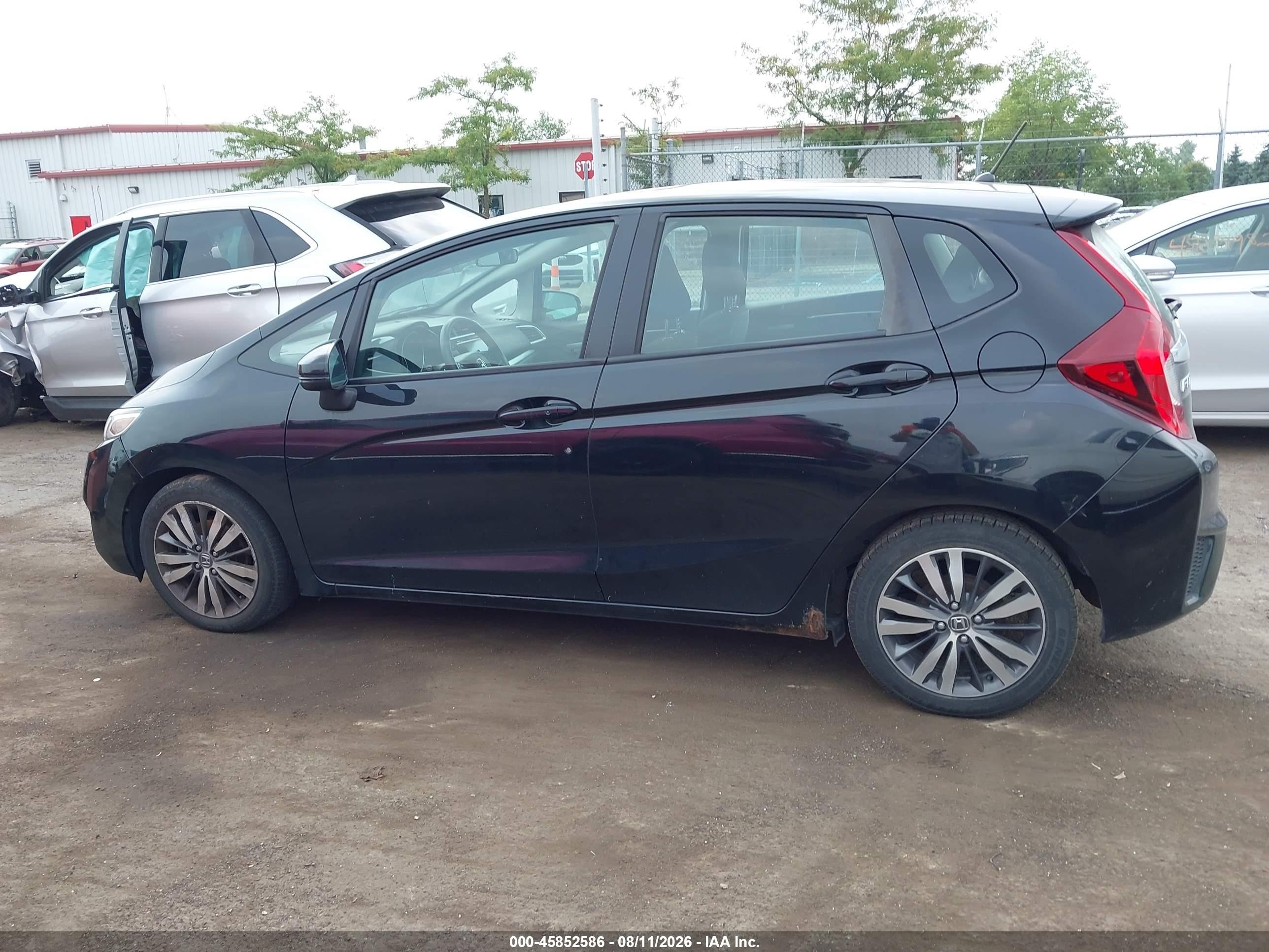 2015 Honda Fit Ex/ex-l Black vin: 3HGGK5H87FM701240