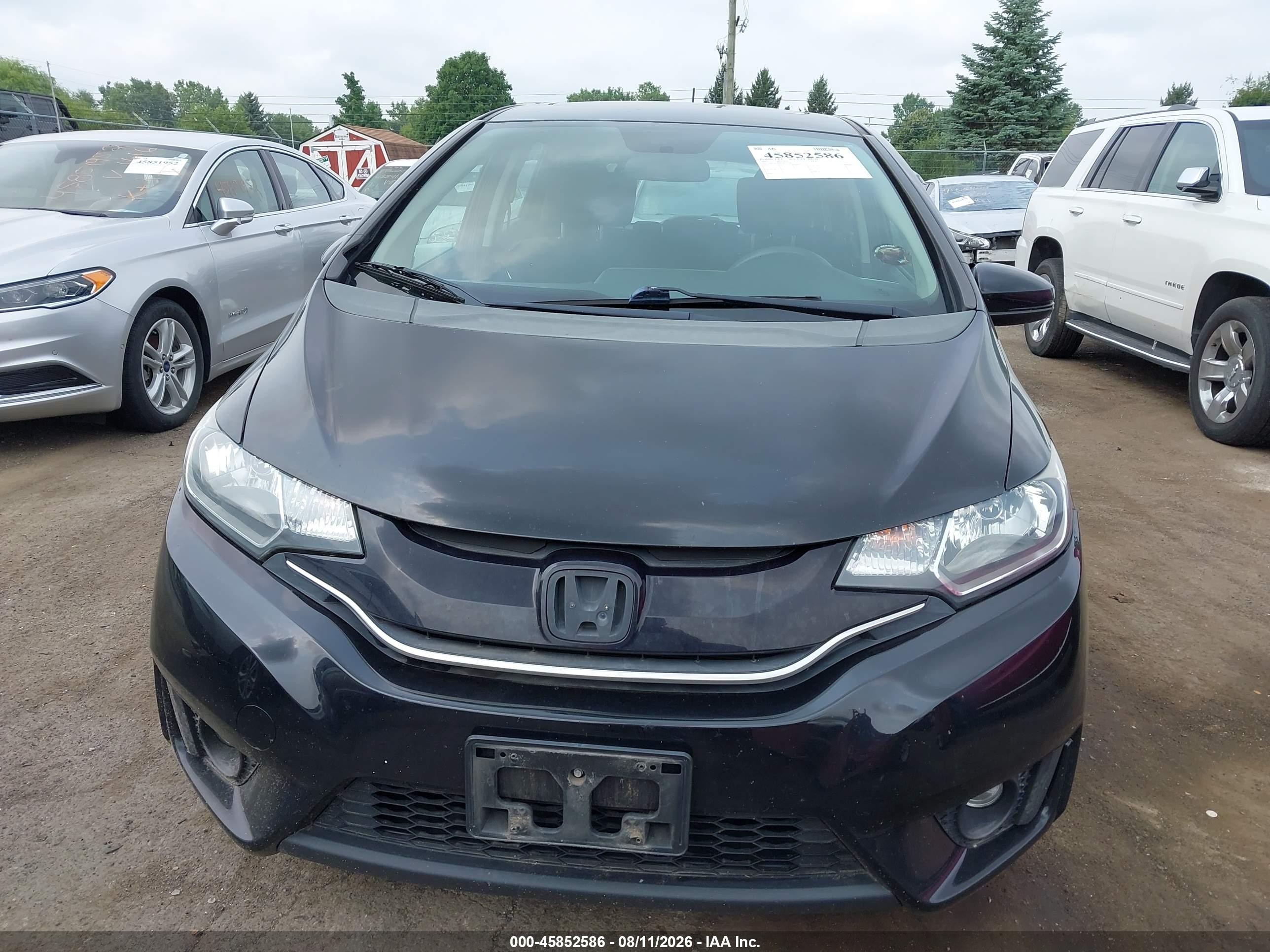 2015 Honda Fit Ex/ex-l Black vin: 3HGGK5H87FM701240