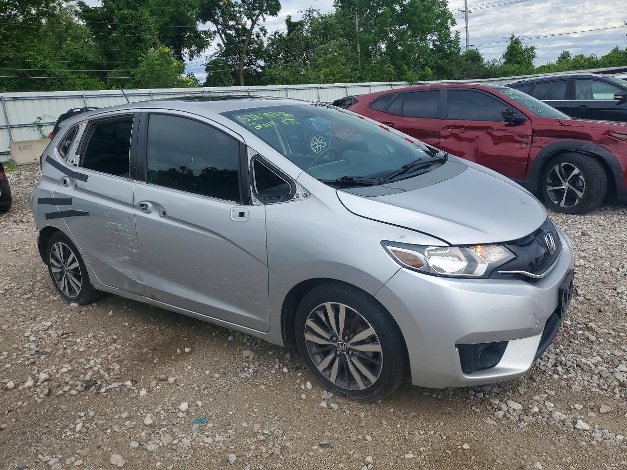 2015 Honda Fit Ex Silver vin: 3HGGK5H87FM702386