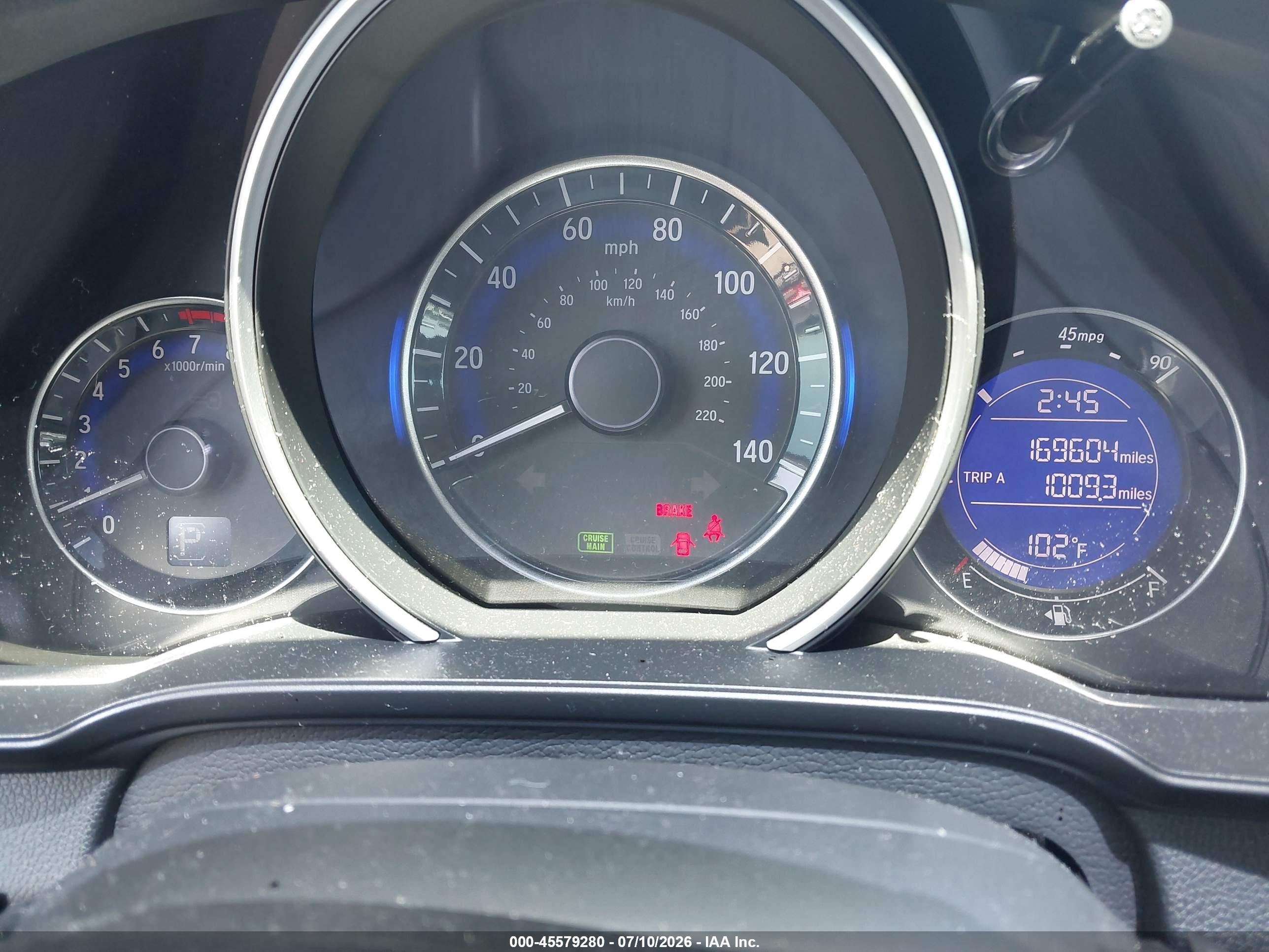 2015 Honda Fit Ex/ex-l Gray vin: 3HGGK5H87FM703246