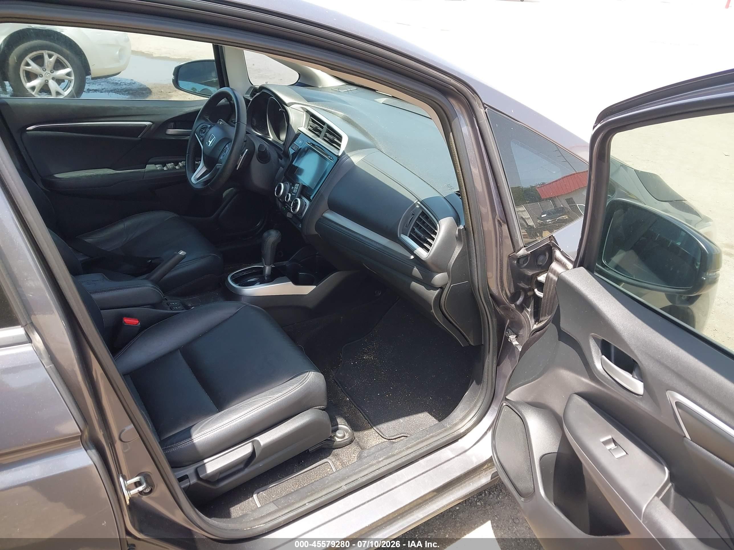 2015 Honda Fit Ex/ex-l Gray vin: 3HGGK5H87FM703246