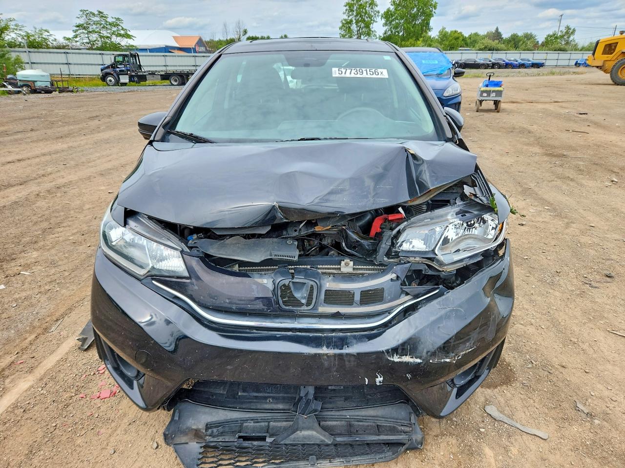 2015 Honda Fit Ex Black vin: 3HGGK5H87FM706812