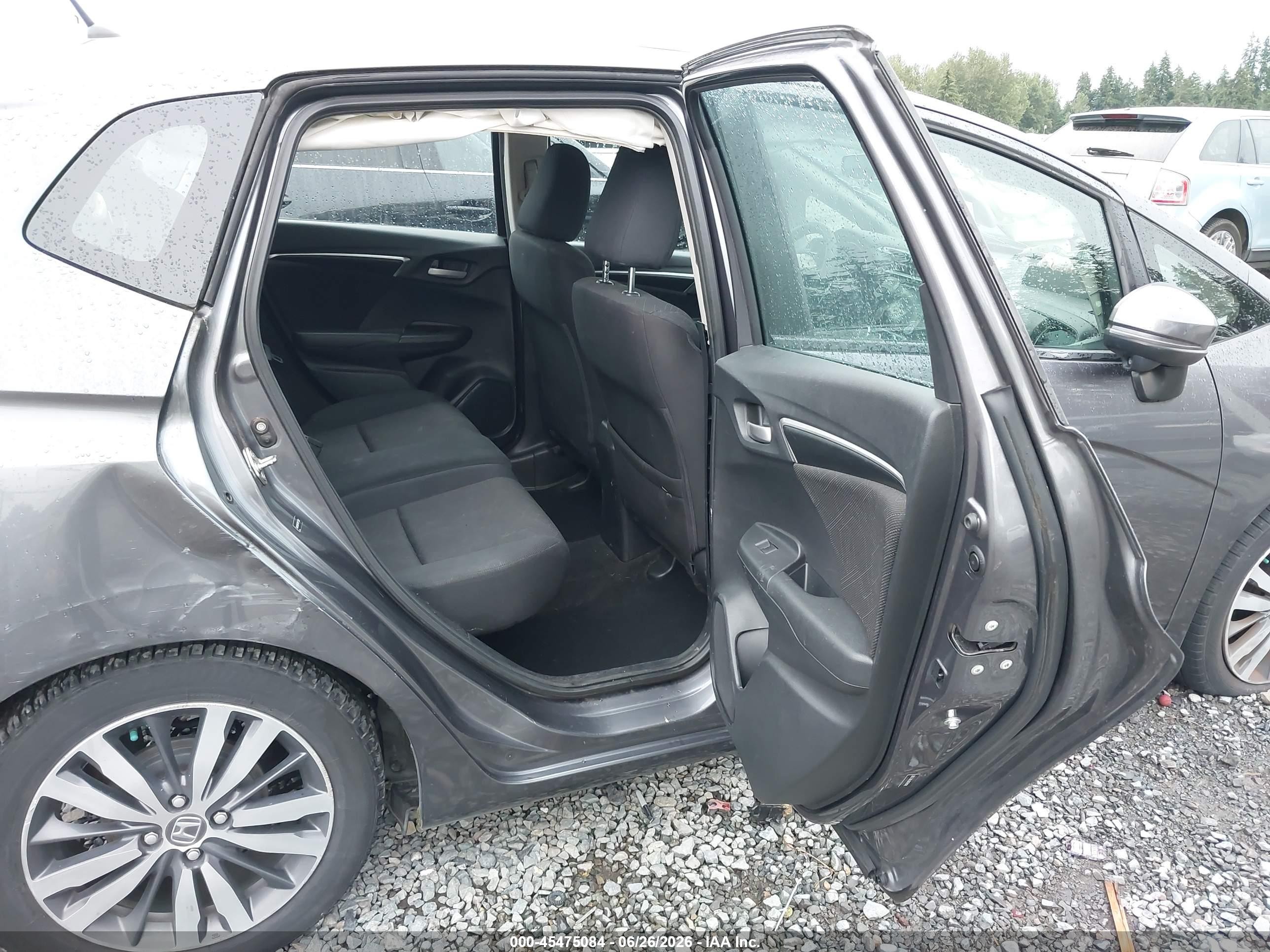 2015 Honda Fit Ex/ex-l Gray vin: 3HGGK5H87FM711282