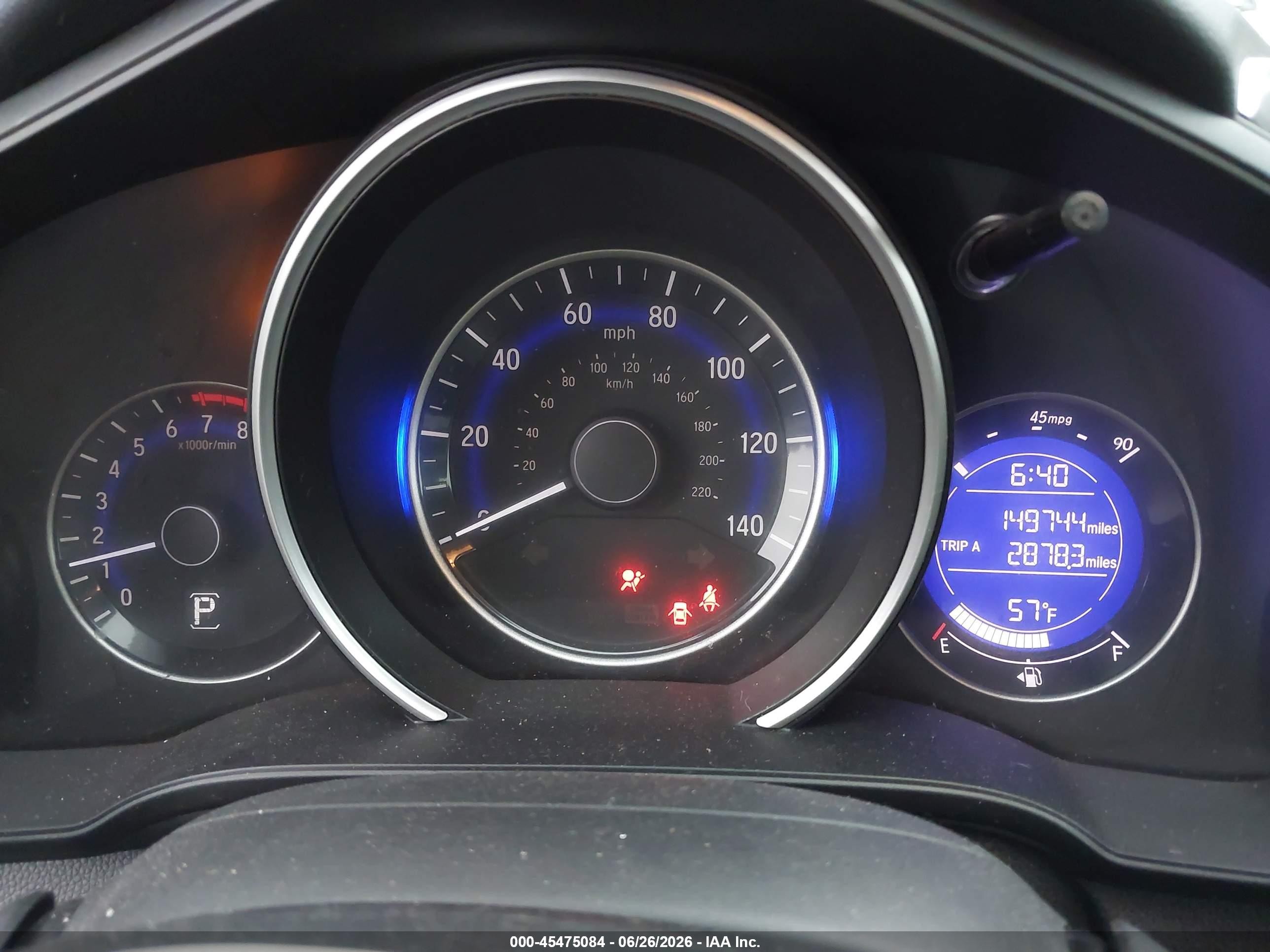 2015 Honda Fit Ex/ex-l Gray vin: 3HGGK5H87FM711282