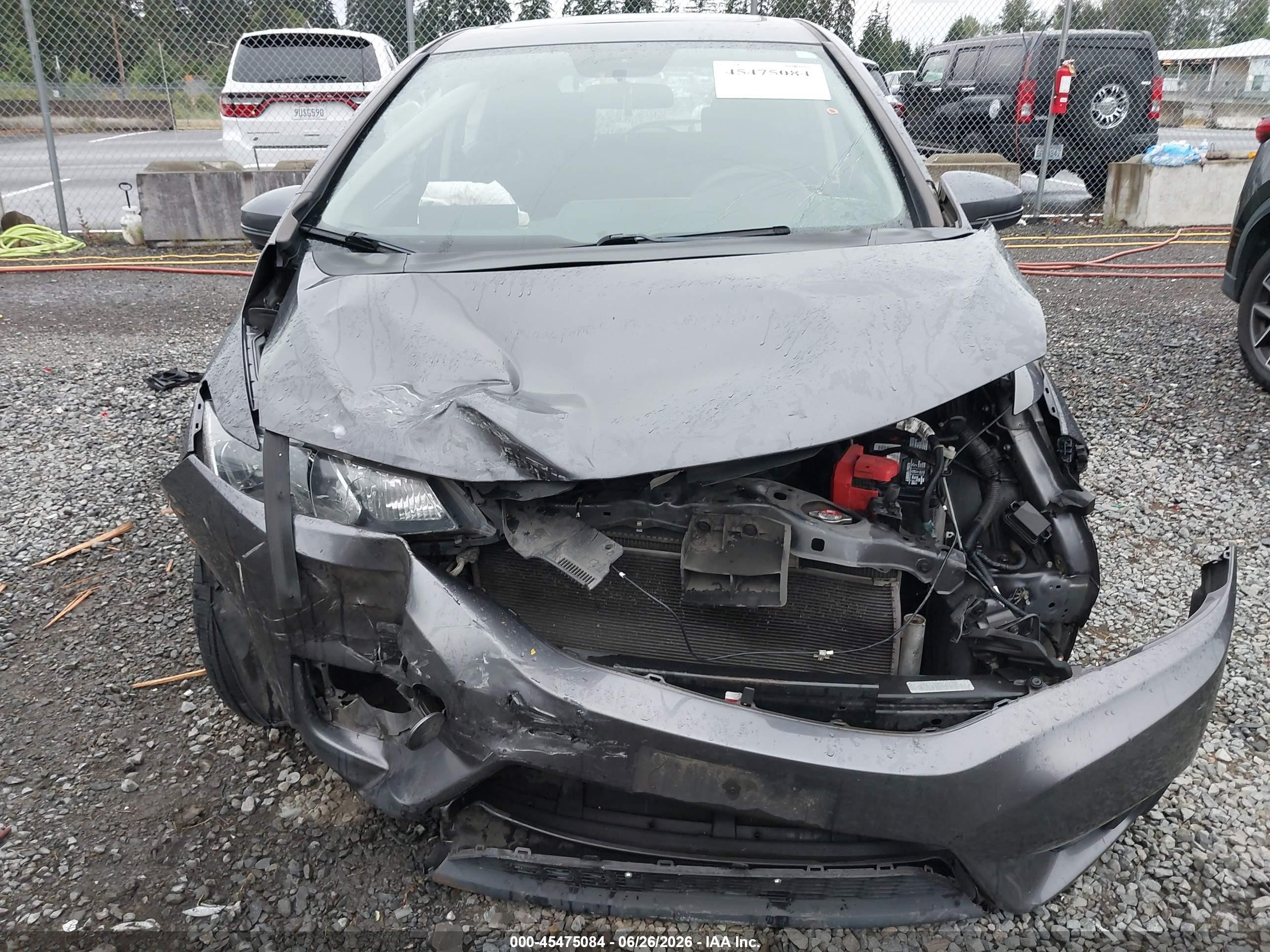 2015 Honda Fit Ex/ex-l Gray vin: 3HGGK5H87FM711282