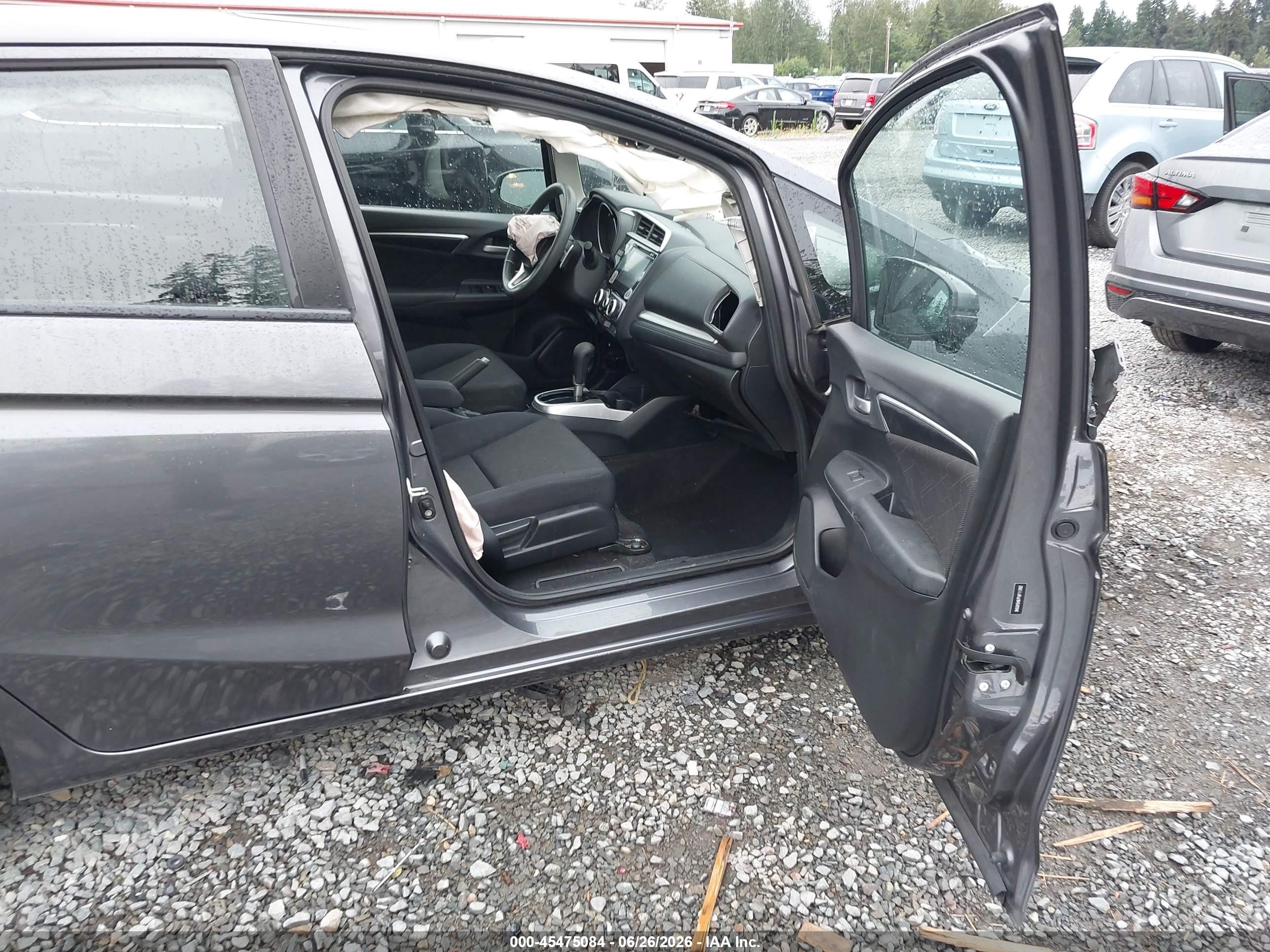 2015 Honda Fit Ex/ex-l Gray vin: 3HGGK5H87FM711282
