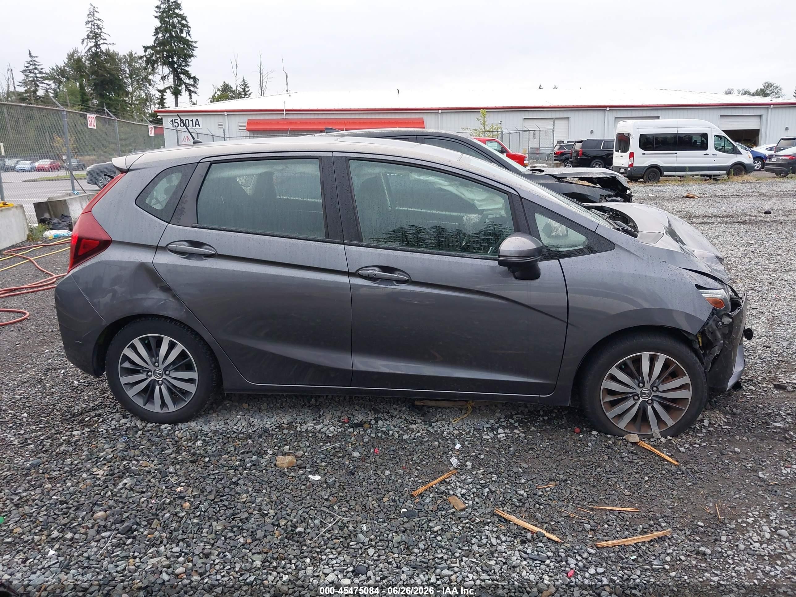 2015 Honda Fit Ex/ex-l Gray vin: 3HGGK5H87FM711282