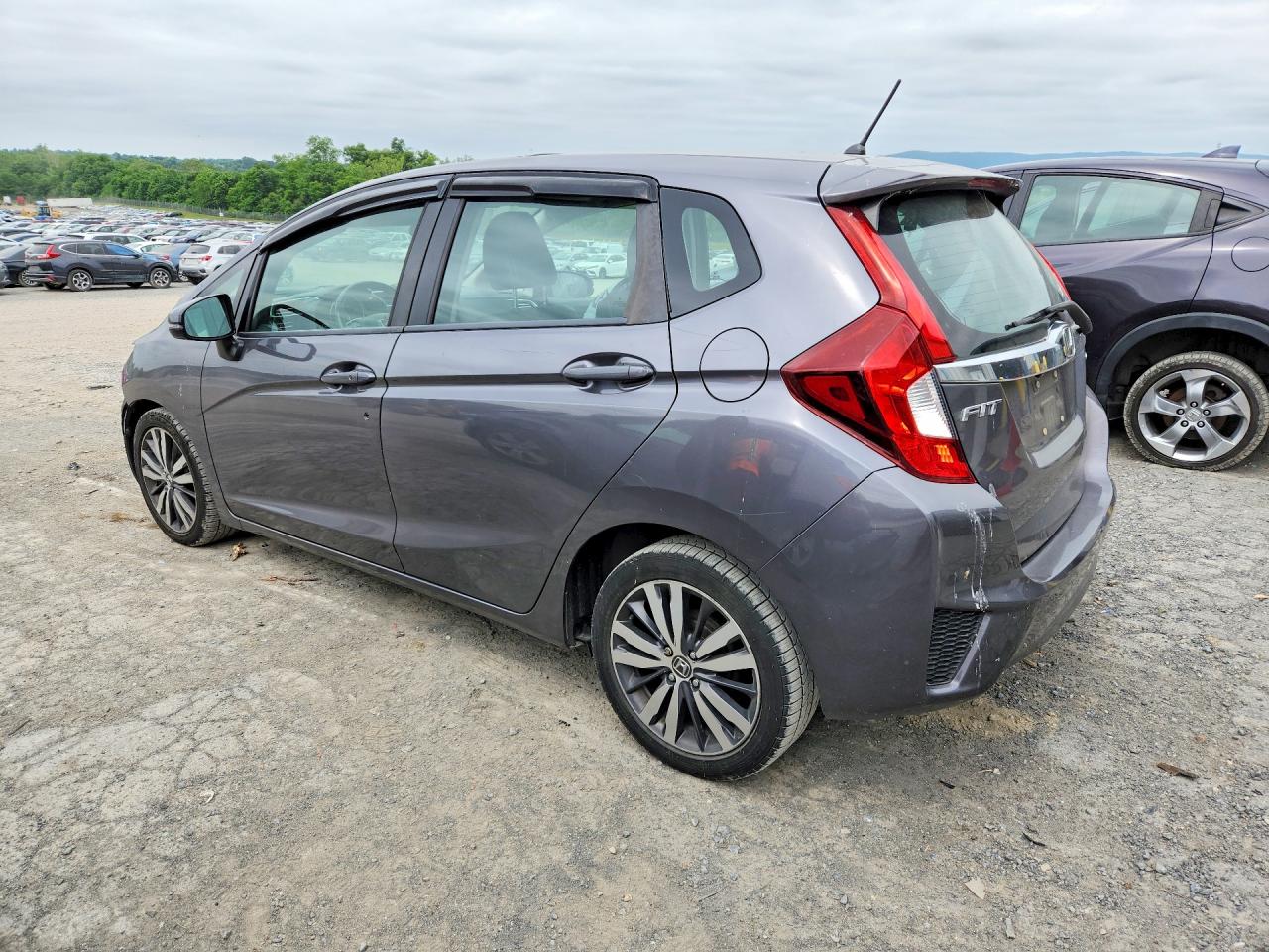 2015 Honda Fit Ex Gray vin: 3HGGK5H87FM717549