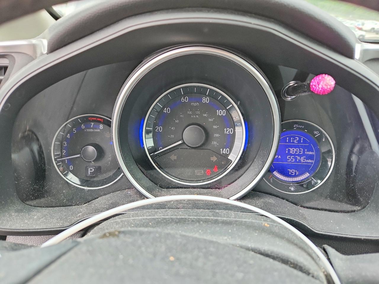 2015 Honda Fit Ex Gray vin: 3HGGK5H87FM717549