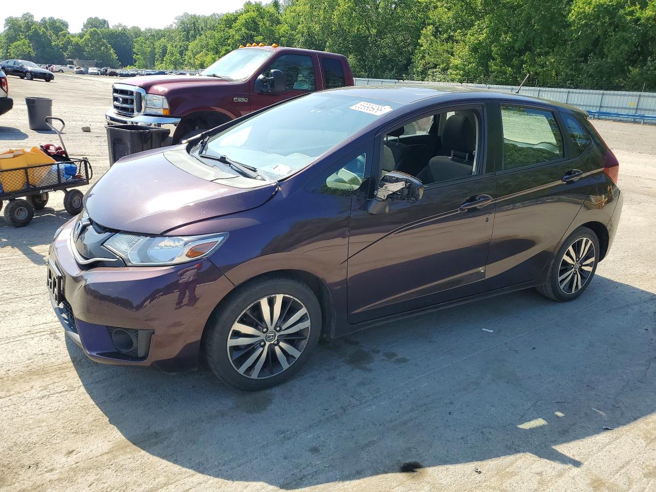 2015 Honda Fit Ex Purple vin: 3HGGK5H87FM722184