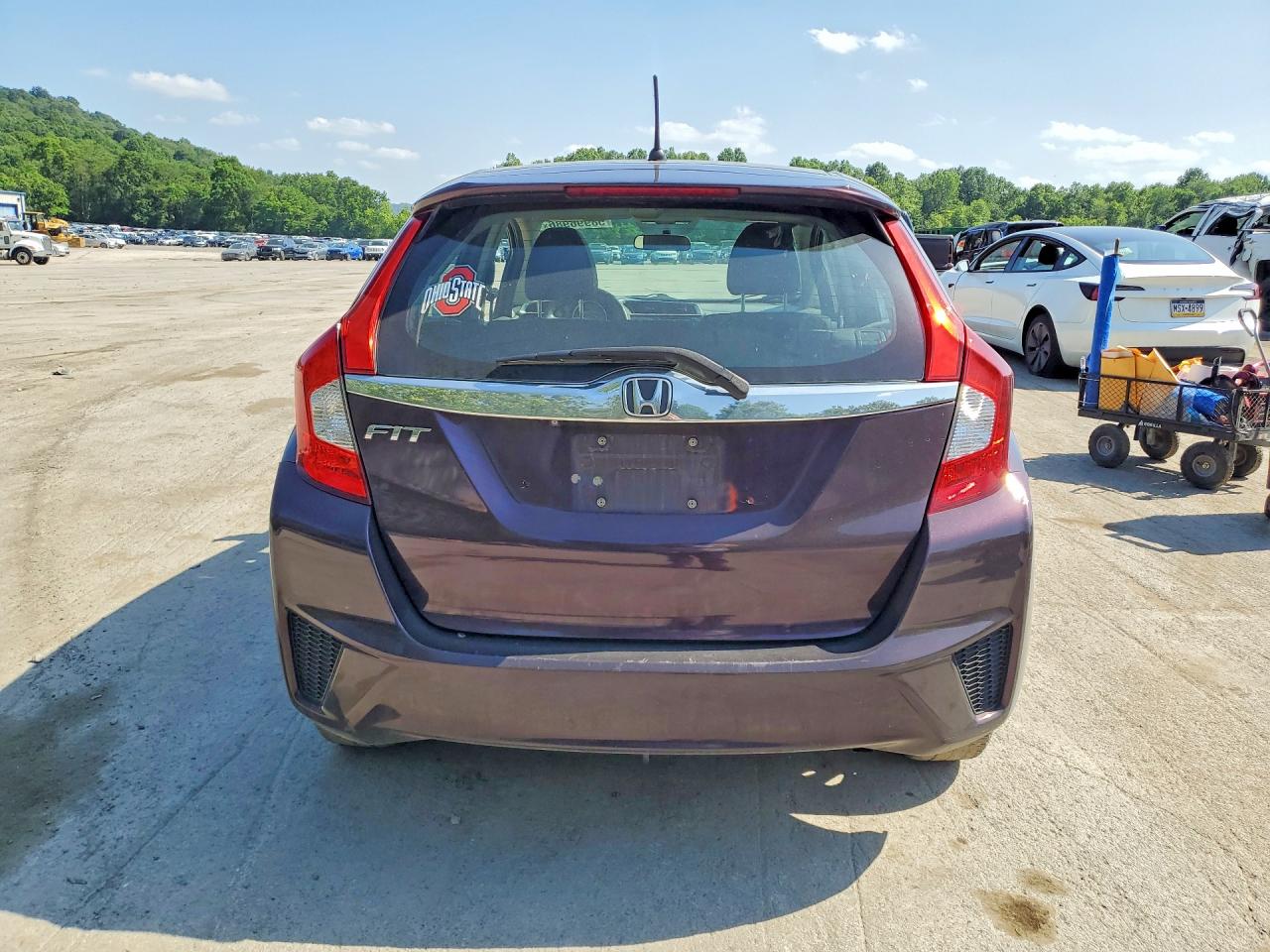 2015 Honda Fit Ex Purple vin: 3HGGK5H87FM722184