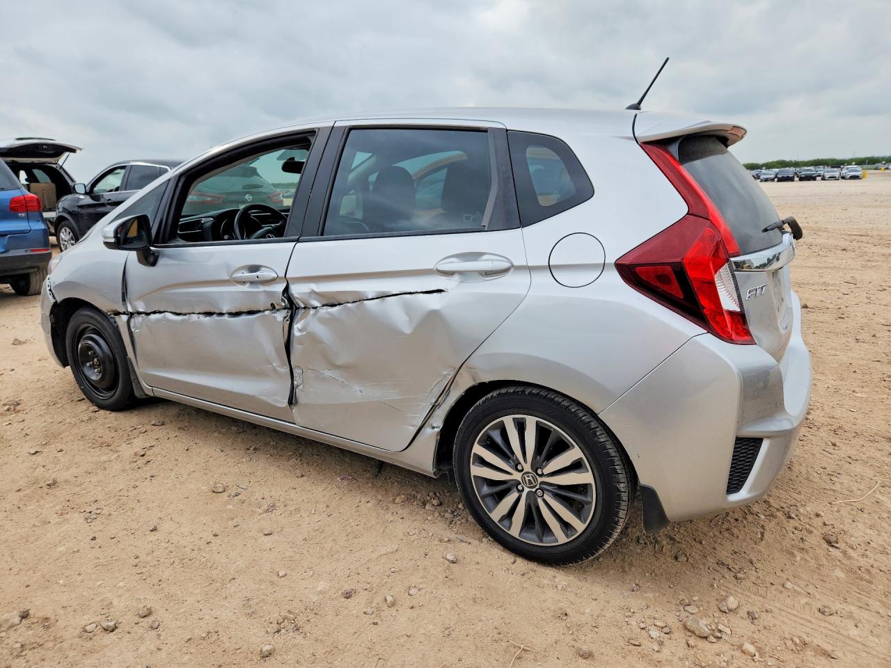 2015 Honda Fit Ex Silver vin: 3HGGK5H87FM725926