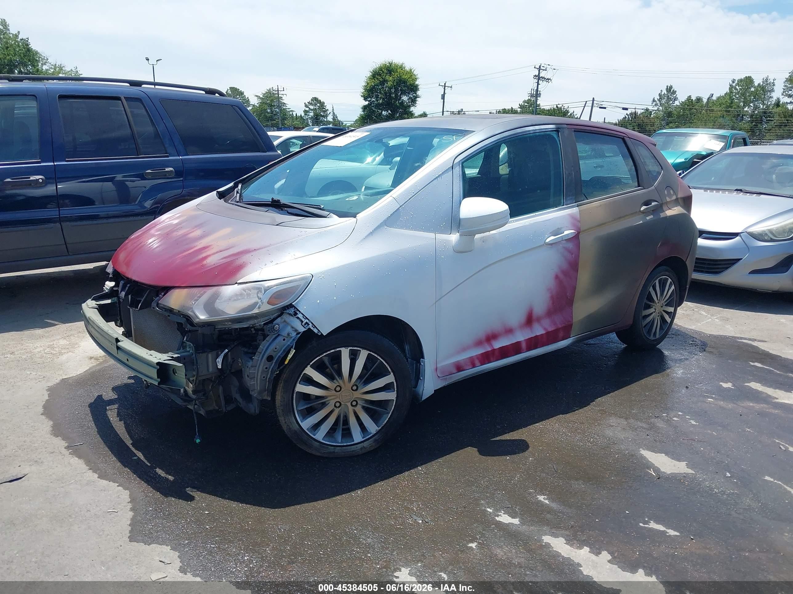 2015 Honda Fit Ex/ex-l White vin: 3HGGK5H87FM729149
