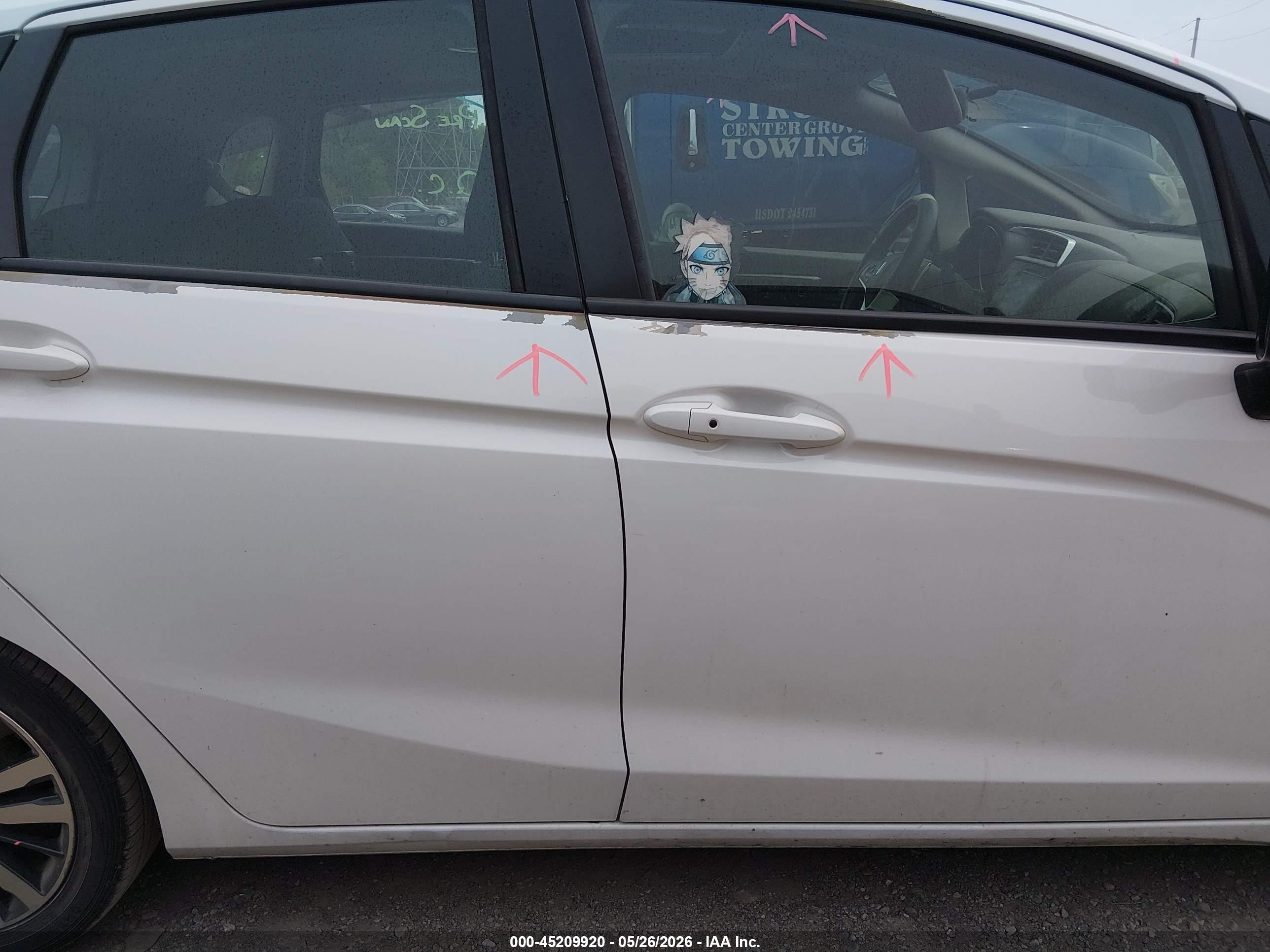 2015 Honda Fit Ex/ex-l Белый vin: 3HGGK5H87FM735534