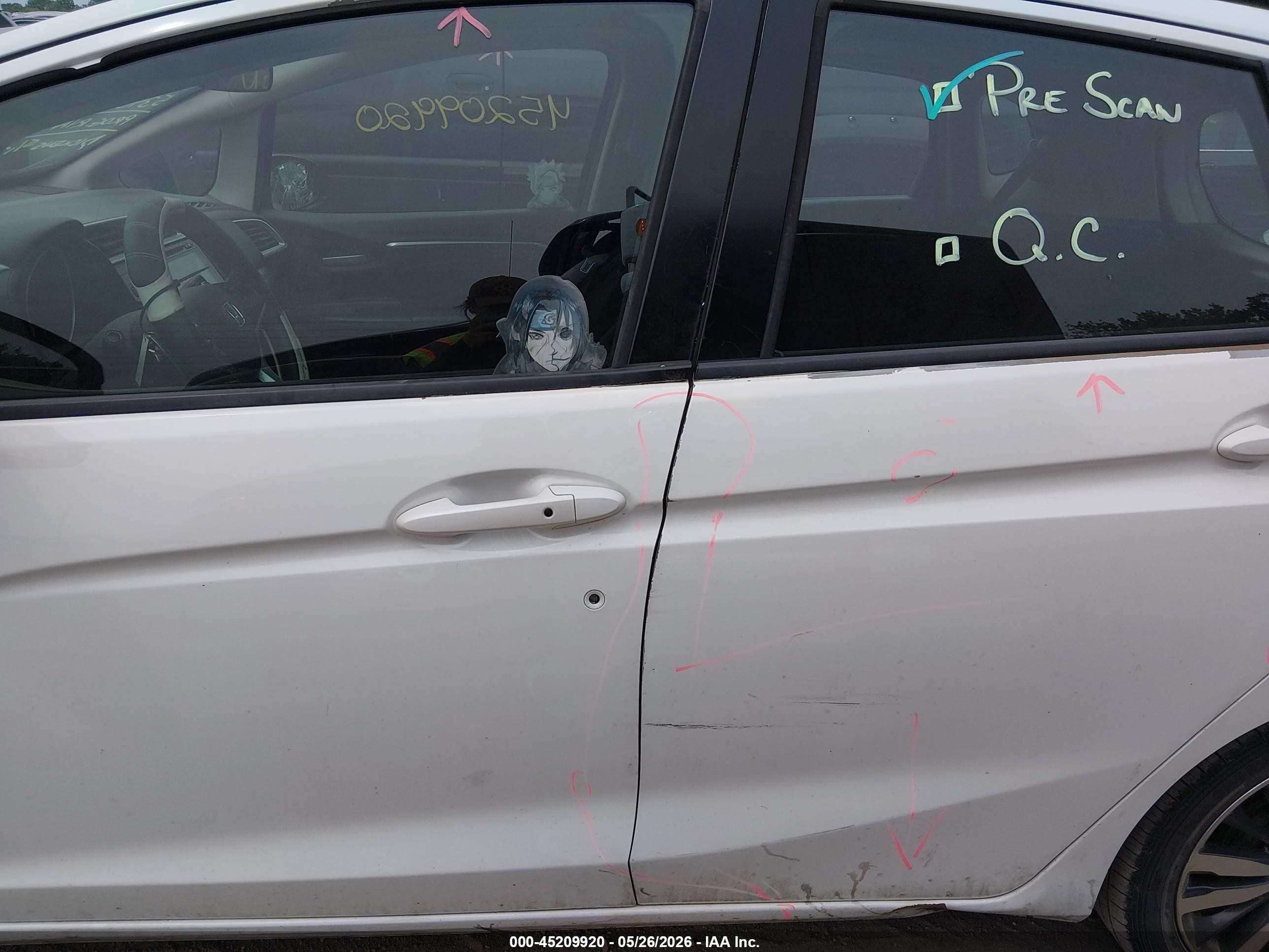 2015 Honda Fit Ex/ex-l Белый vin: 3HGGK5H87FM735534