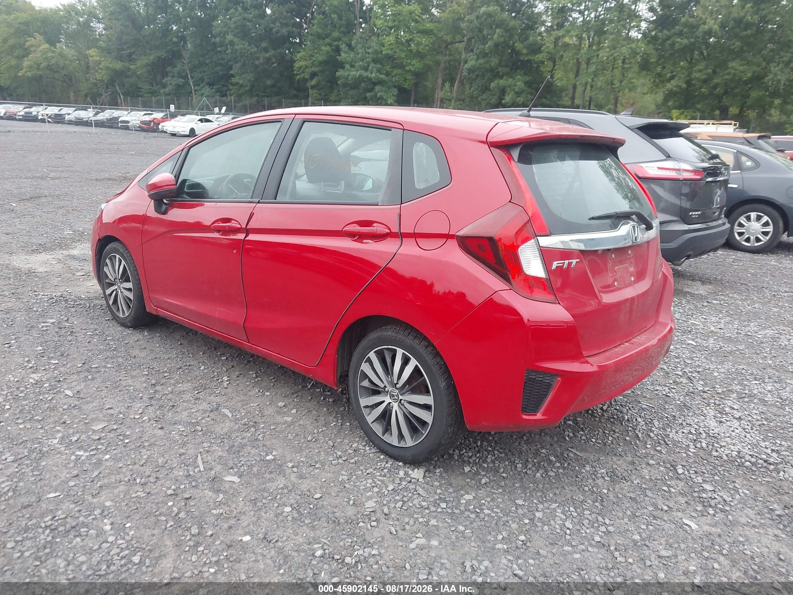 2015 Honda Fit Ex/ex-l Red vin: 3HGGK5H87FM742919