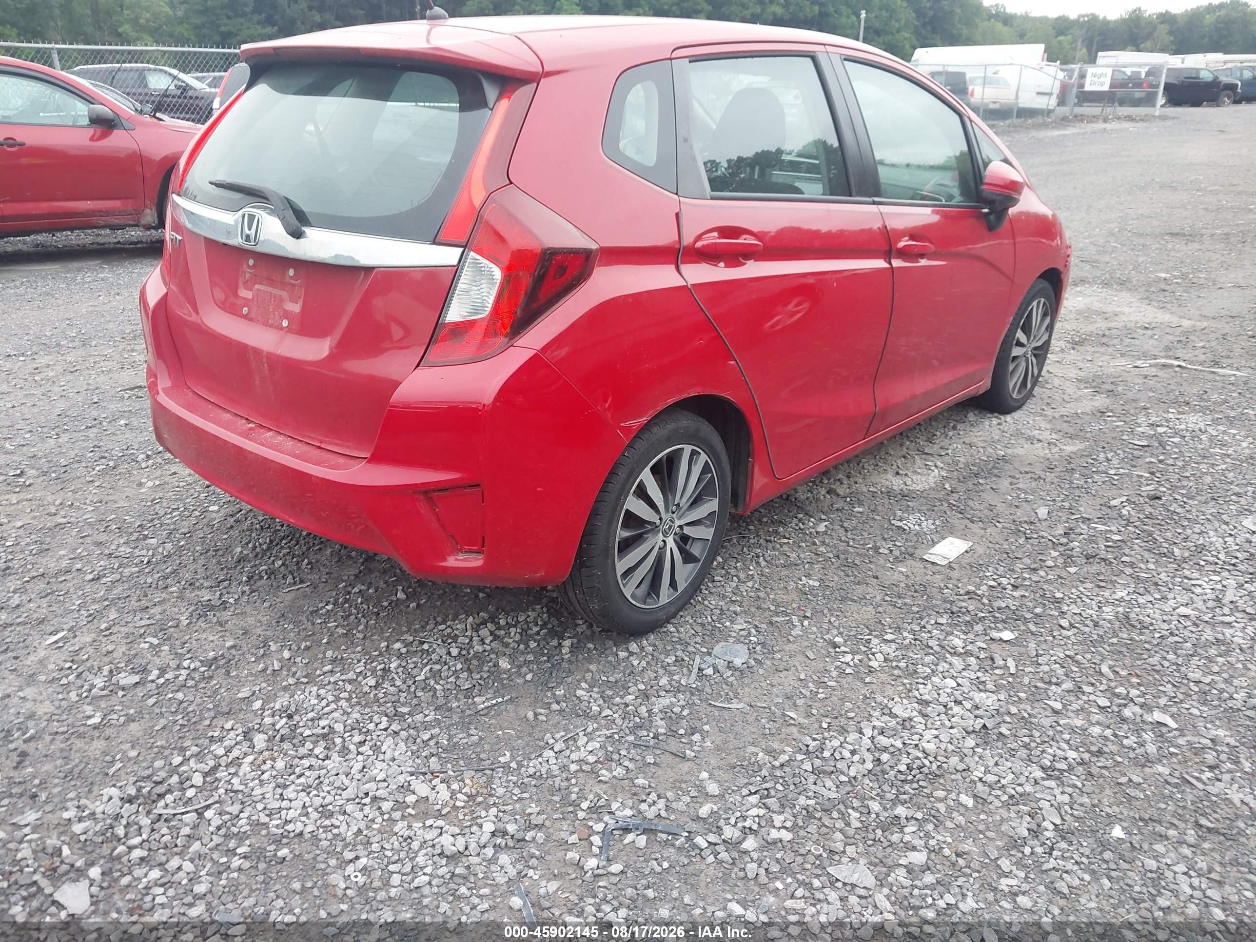 2015 Honda Fit Ex/ex-l Red vin: 3HGGK5H87FM742919
