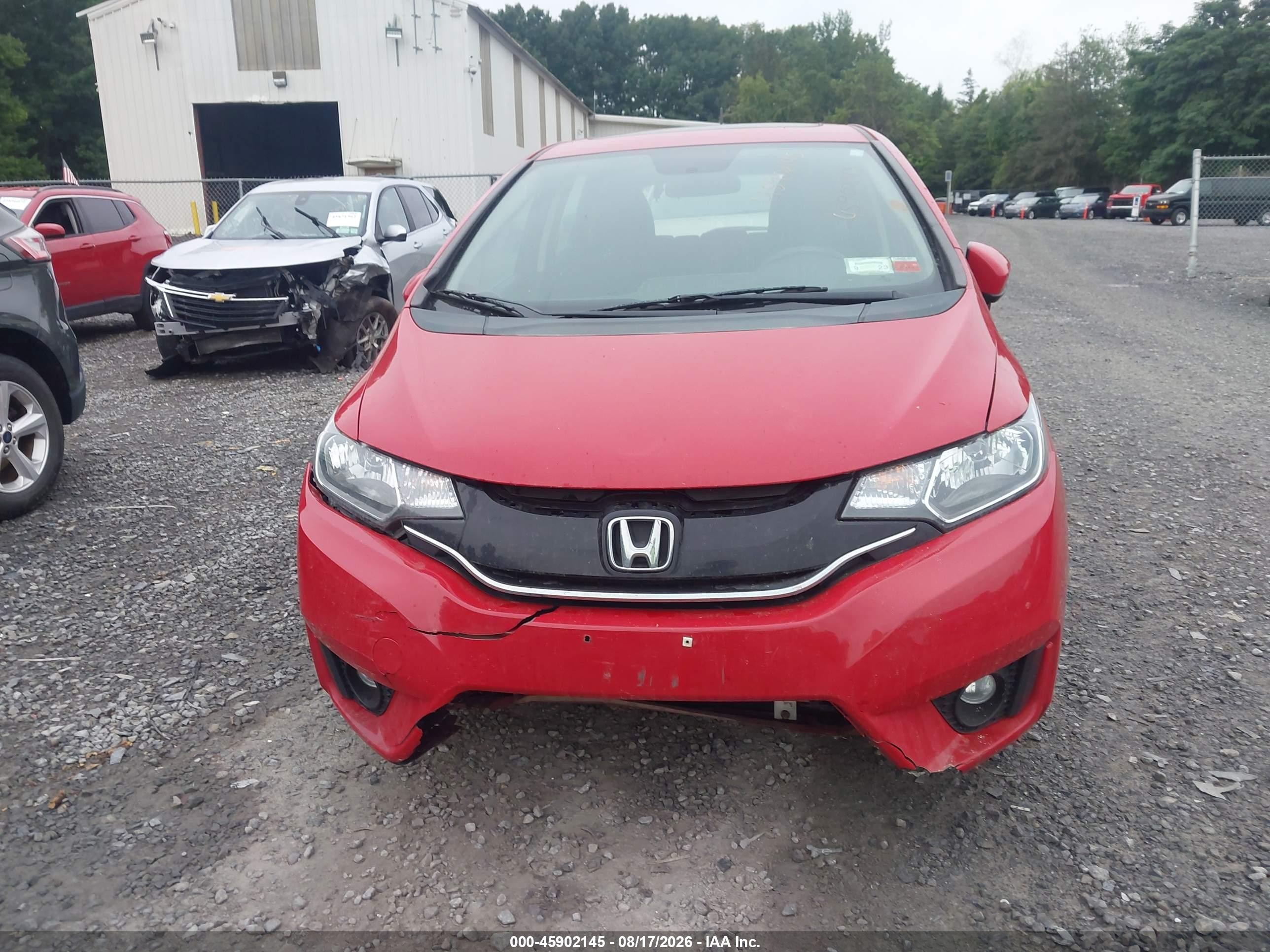 2015 Honda Fit Ex/ex-l Red vin: 3HGGK5H87FM742919
