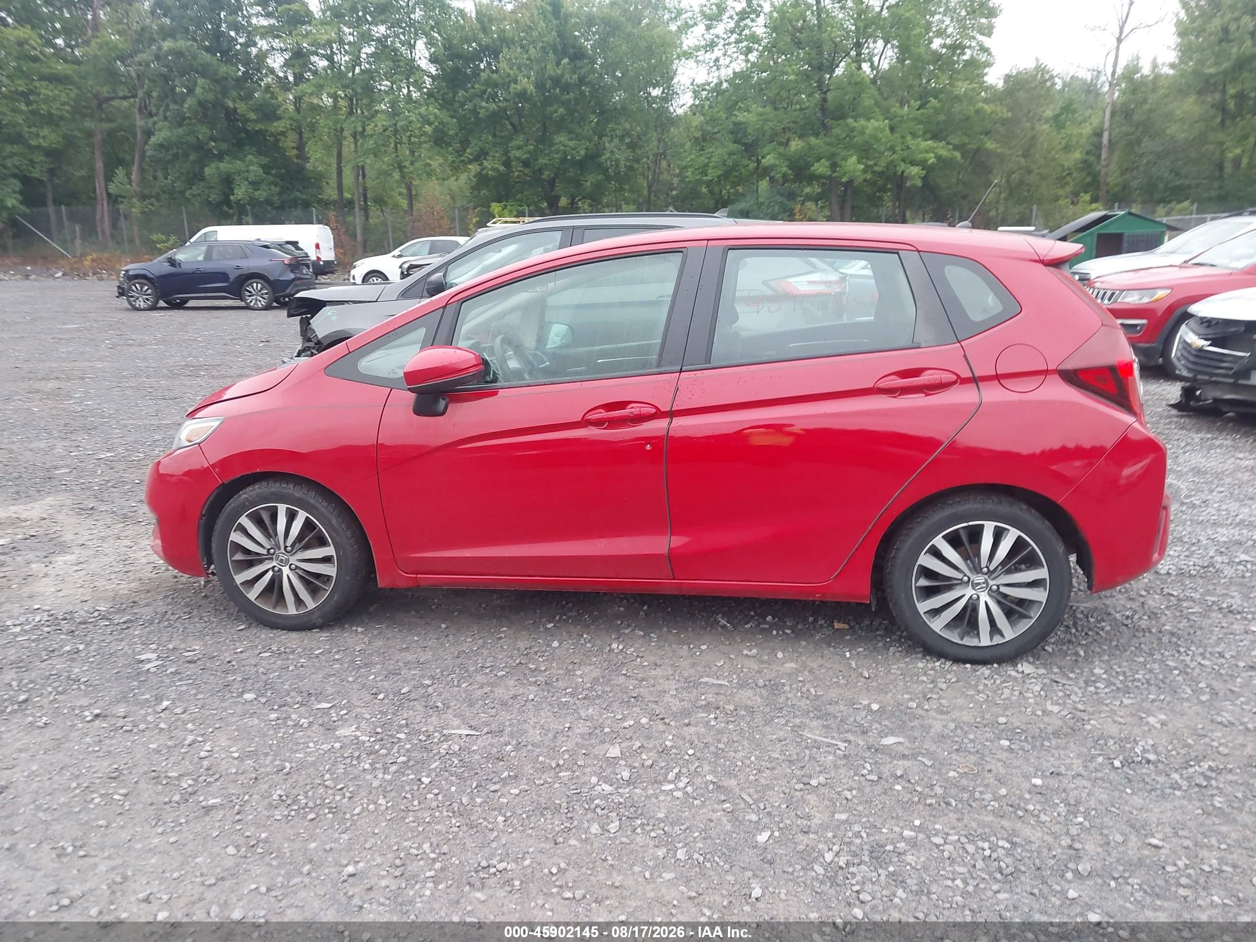 2015 Honda Fit Ex/ex-l Red vin: 3HGGK5H87FM742919