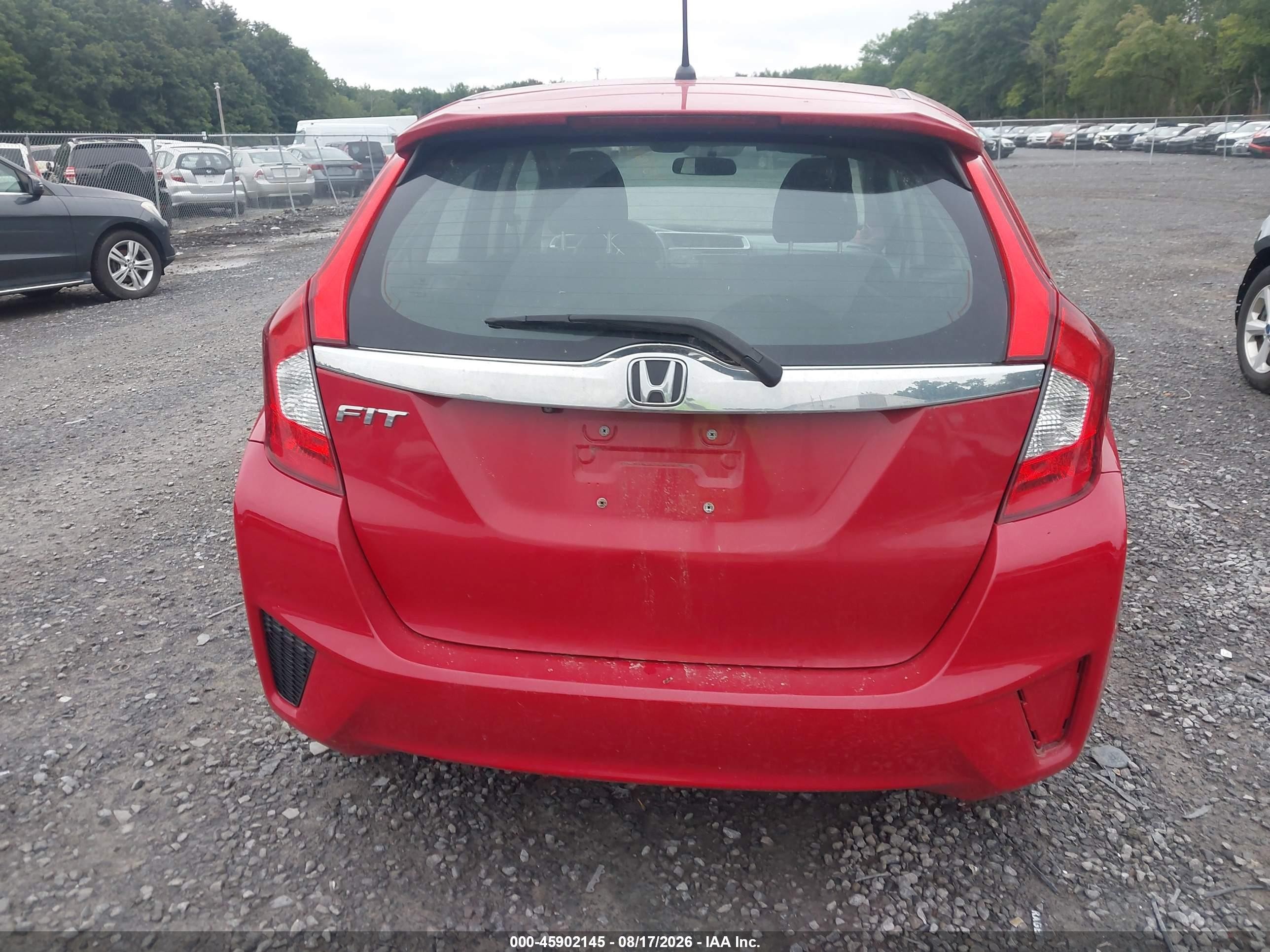 2015 Honda Fit Ex/ex-l Red vin: 3HGGK5H87FM742919
