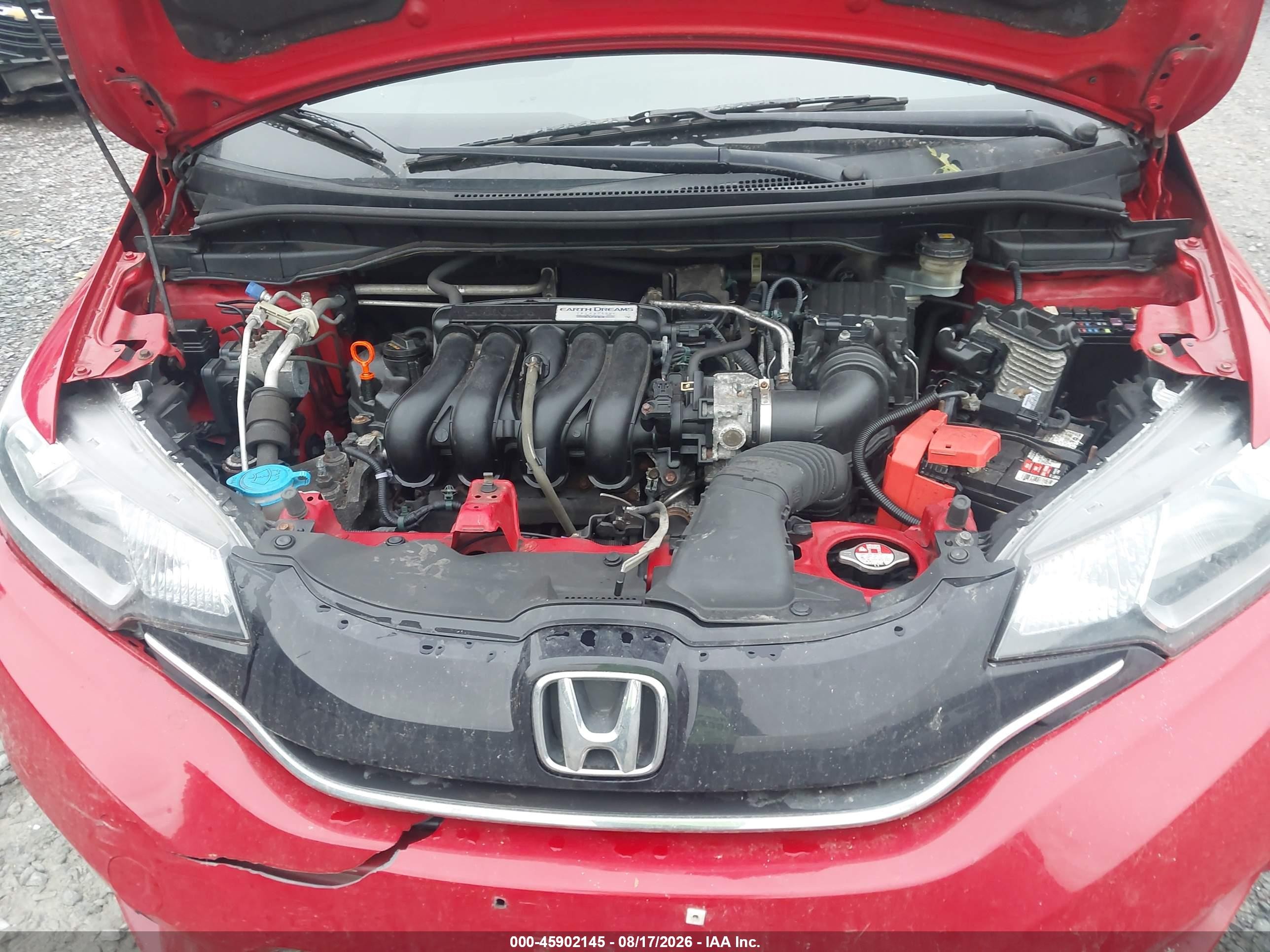 2015 Honda Fit Ex/ex-l Red vin: 3HGGK5H87FM742919