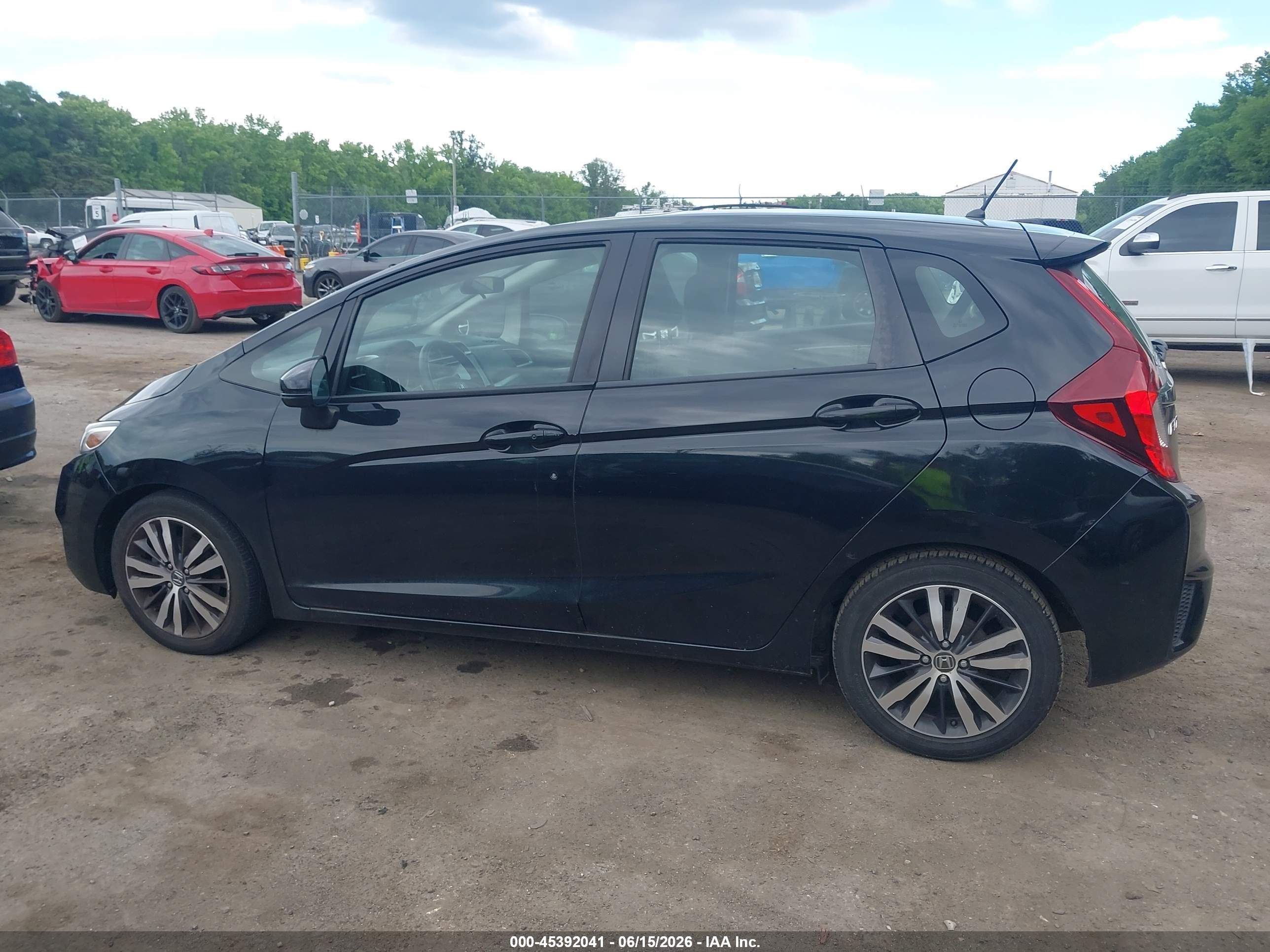 2015 Honda Fit Ex/ex-l Black vin: 3HGGK5H87FM750812