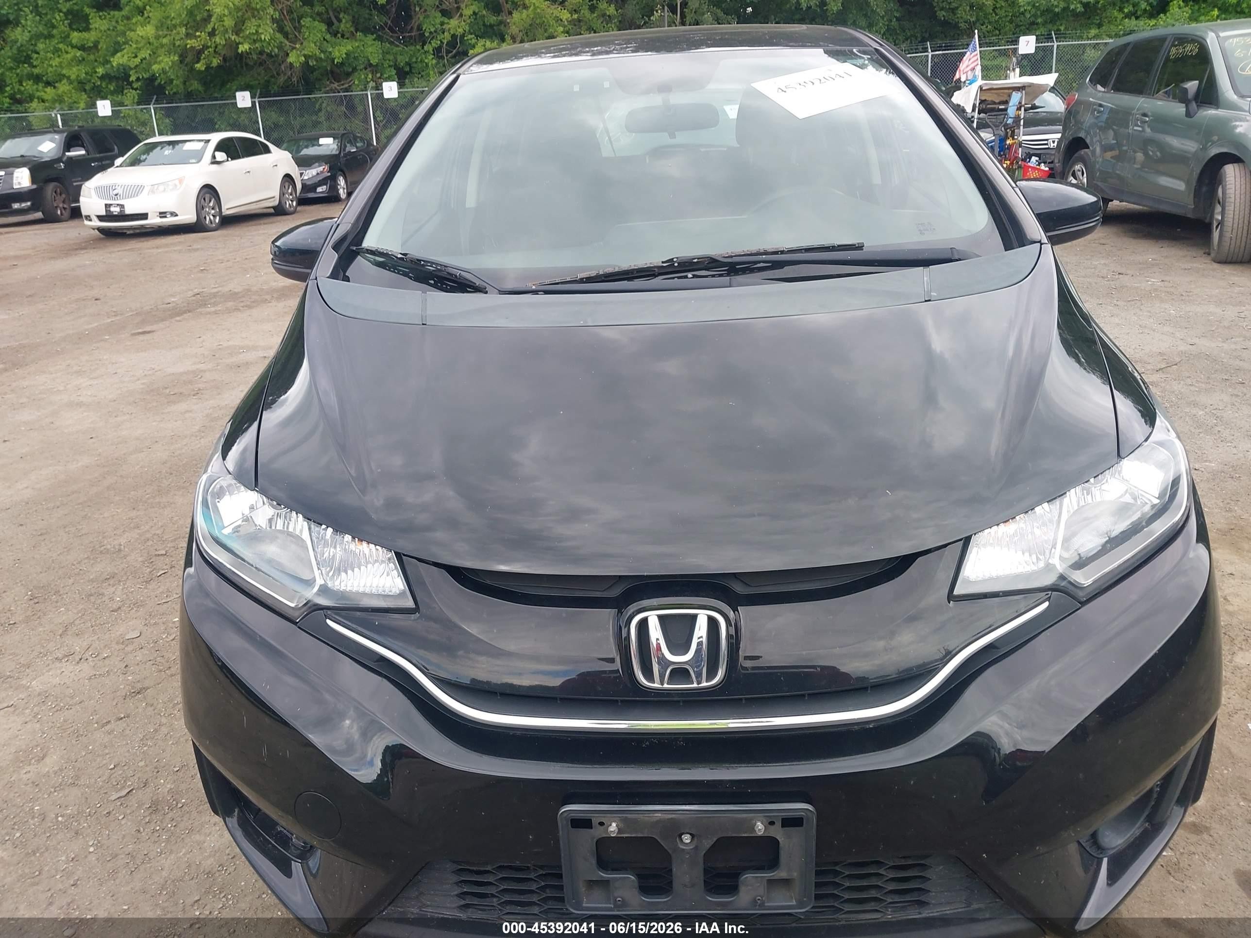2015 Honda Fit Ex/ex-l Black vin: 3HGGK5H87FM750812