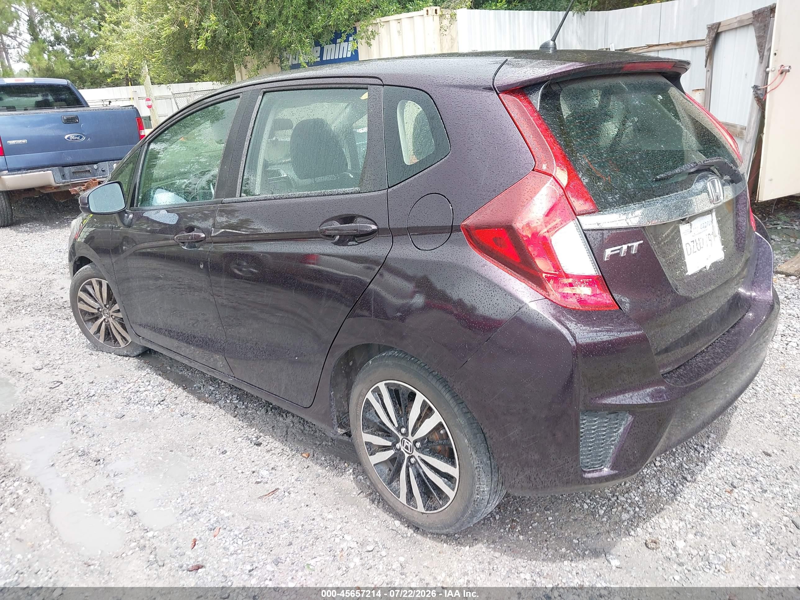 2015 Honda Fit Ex/ex-l Purple vin: 3HGGK5H87FM752575