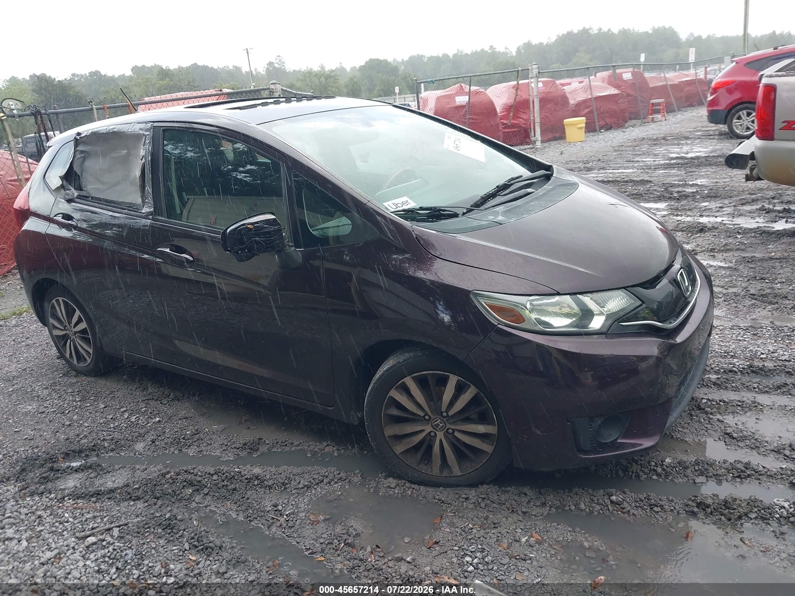 2015 Honda Fit Ex/ex-l Фиолетовый vin: 3HGGK5H87FM752575