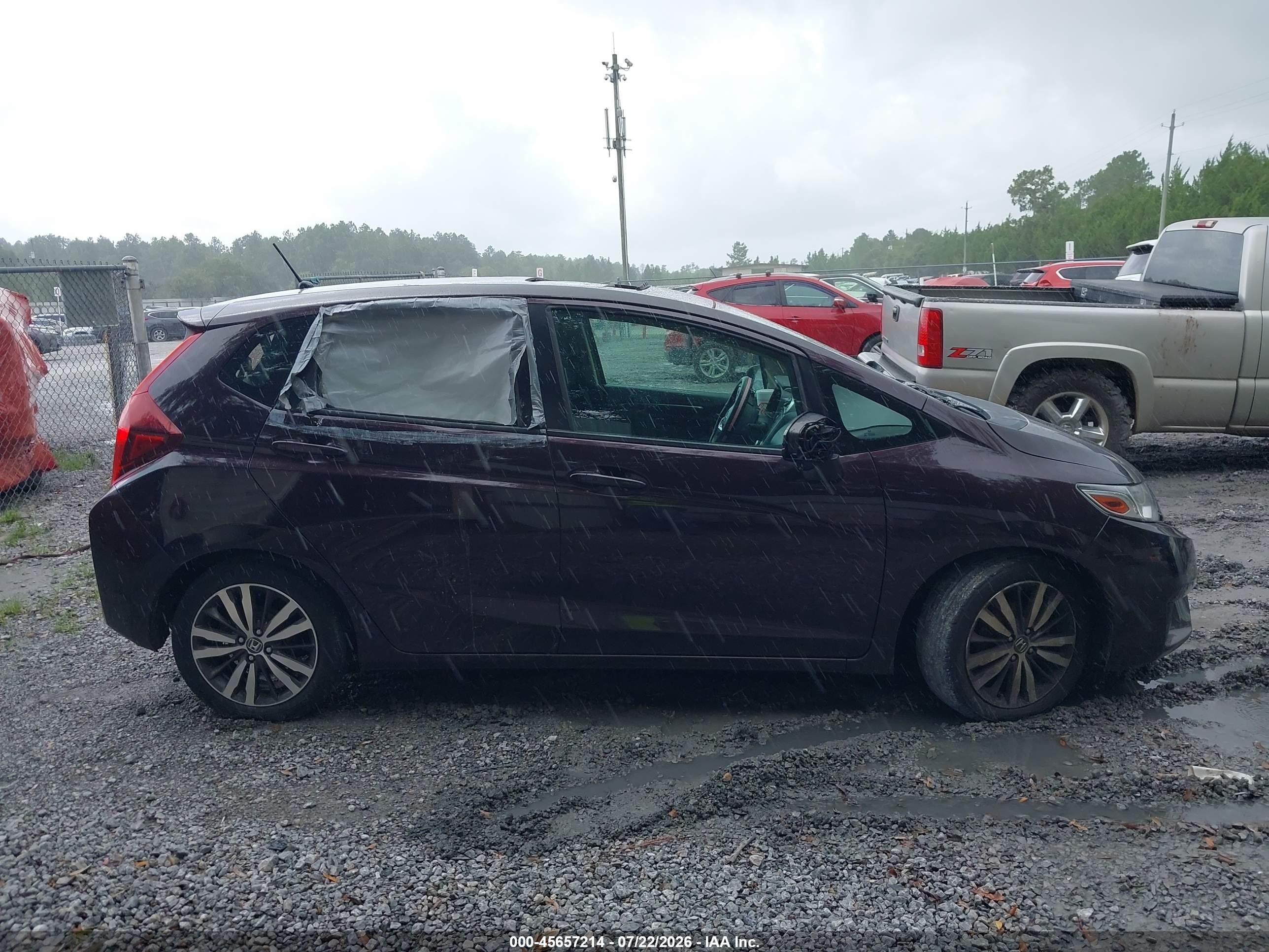 2015 Honda Fit Ex/ex-l Purple vin: 3HGGK5H87FM752575