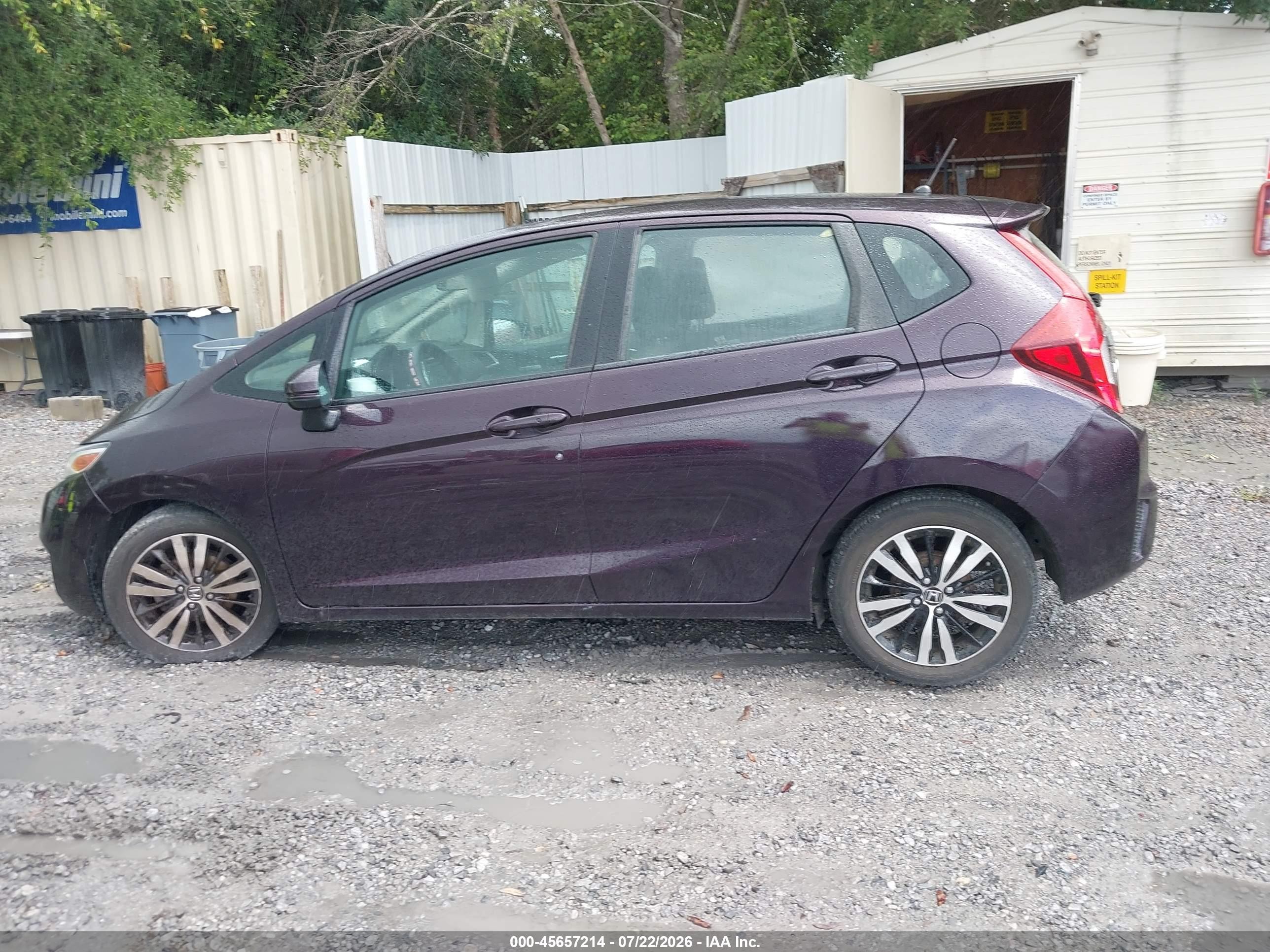2015 Honda Fit Ex/ex-l Purple vin: 3HGGK5H87FM752575