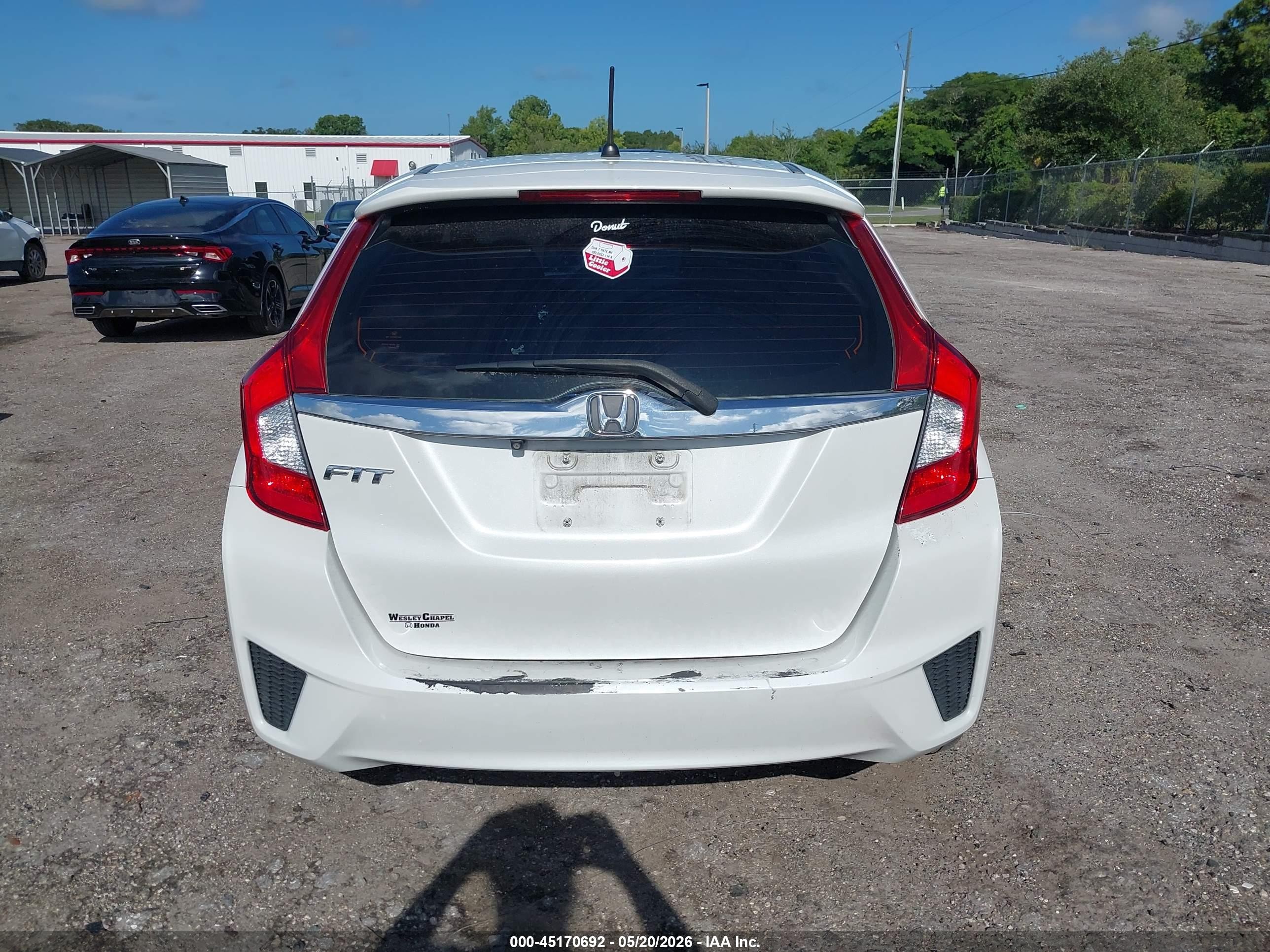 2015 Honda Fit Ex/ex-l White vin: 3HGGK5H87FM753189