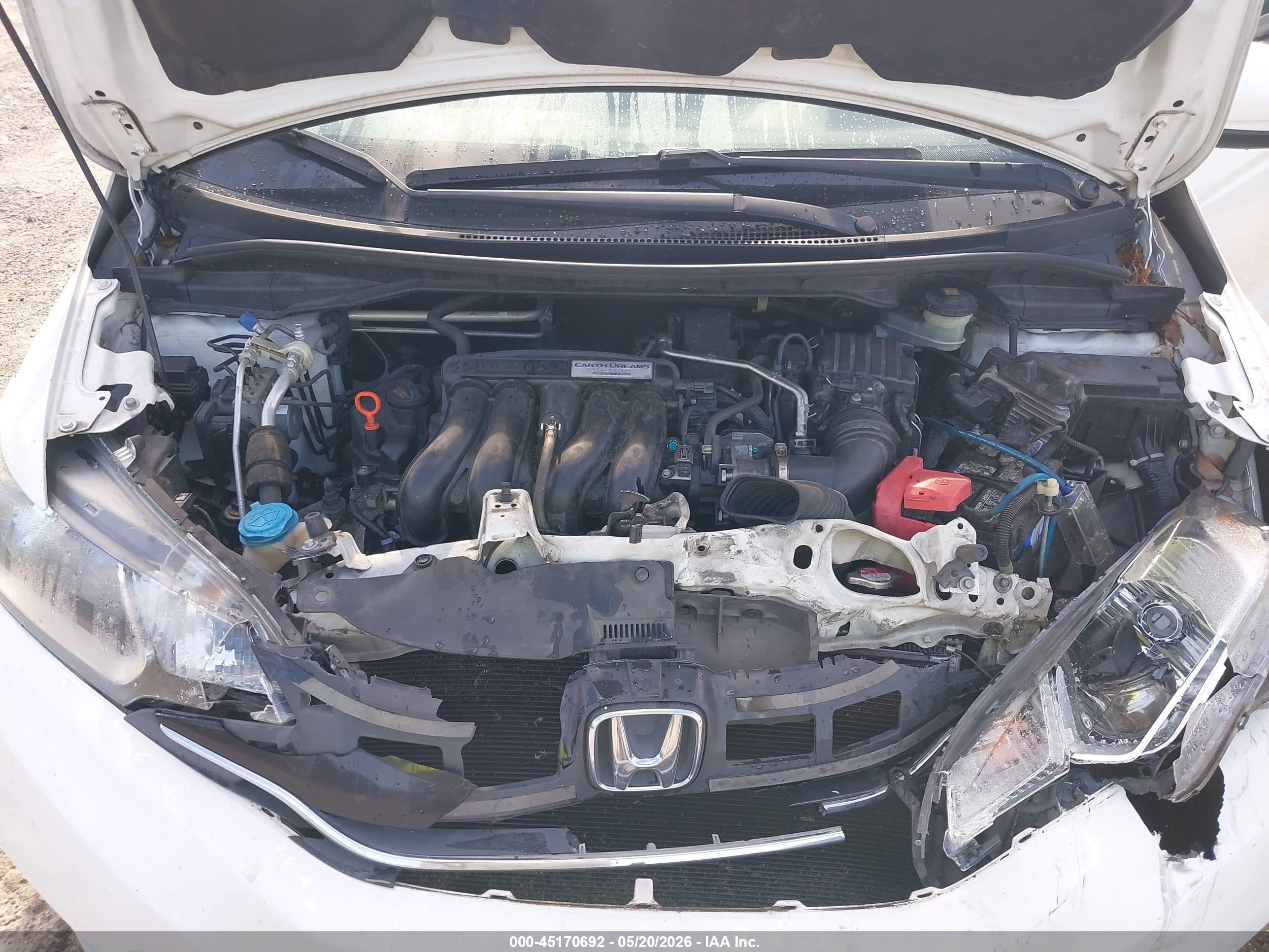 2015 Honda Fit Ex/ex-l White vin: 3HGGK5H87FM753189