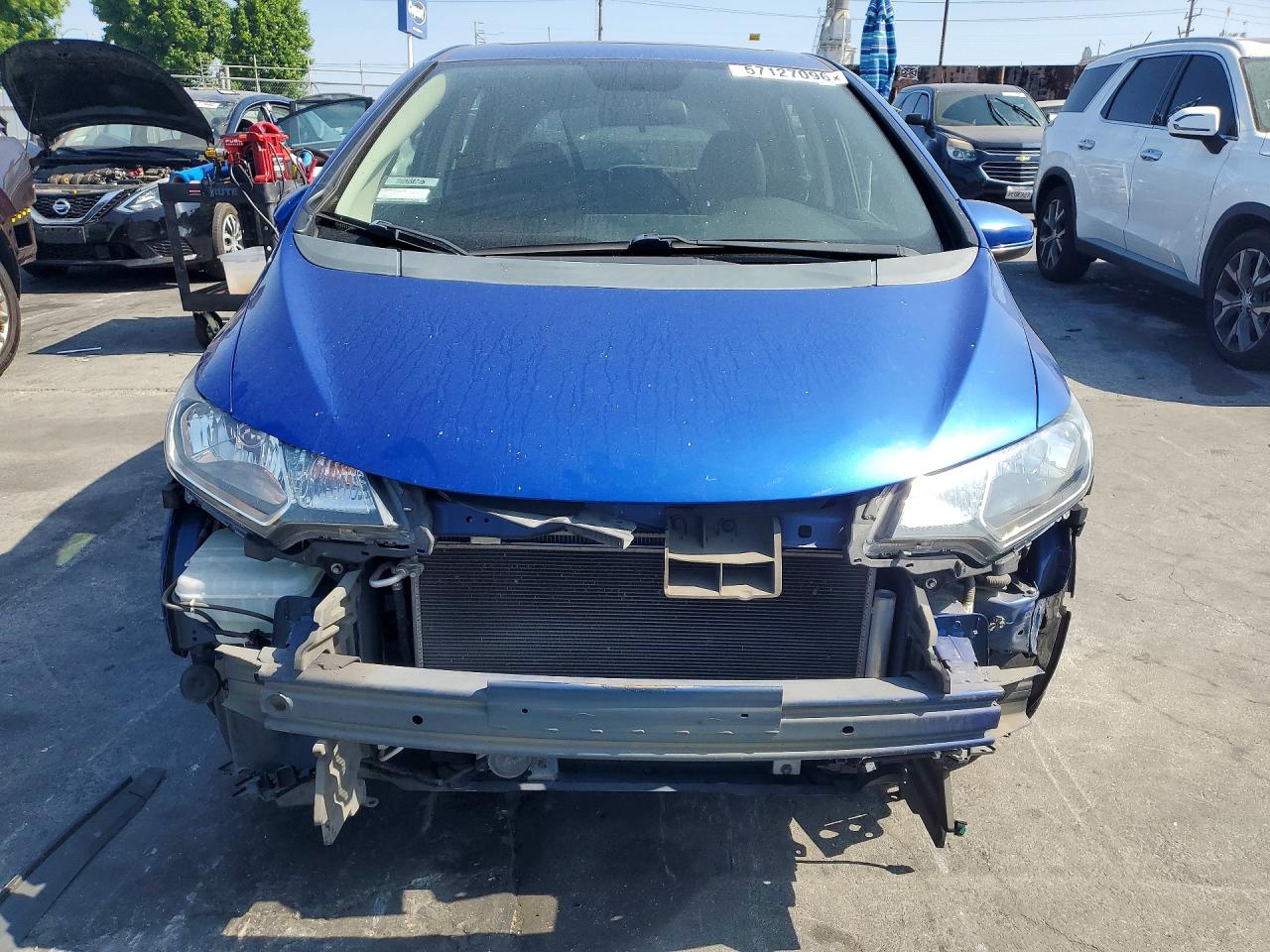 2015 Honda Fit Ex Blue vin: 3HGGK5H87FM761101