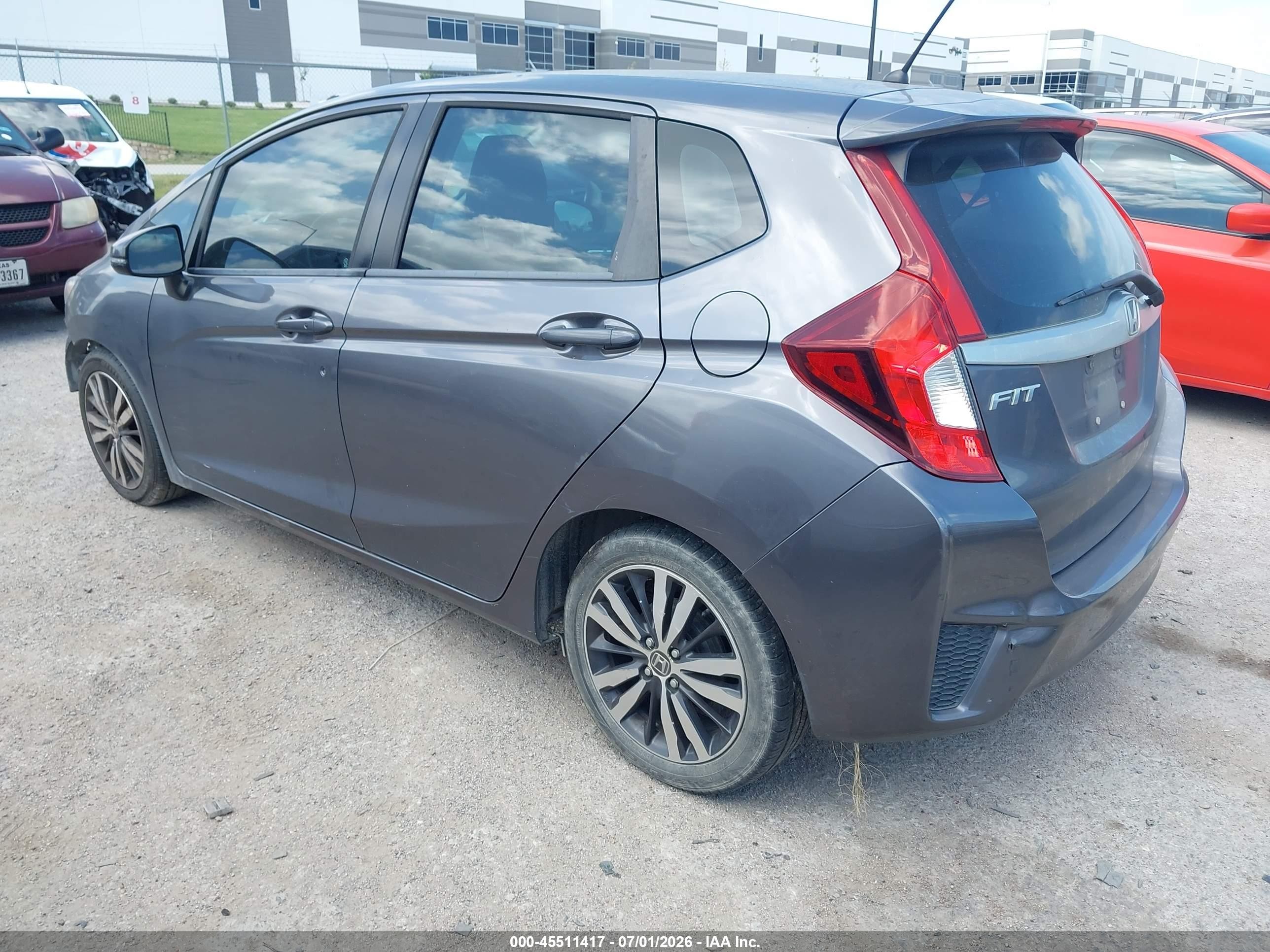 2015 Honda Fit Ex/ex-l Gray vin: 3HGGK5H87FM764290